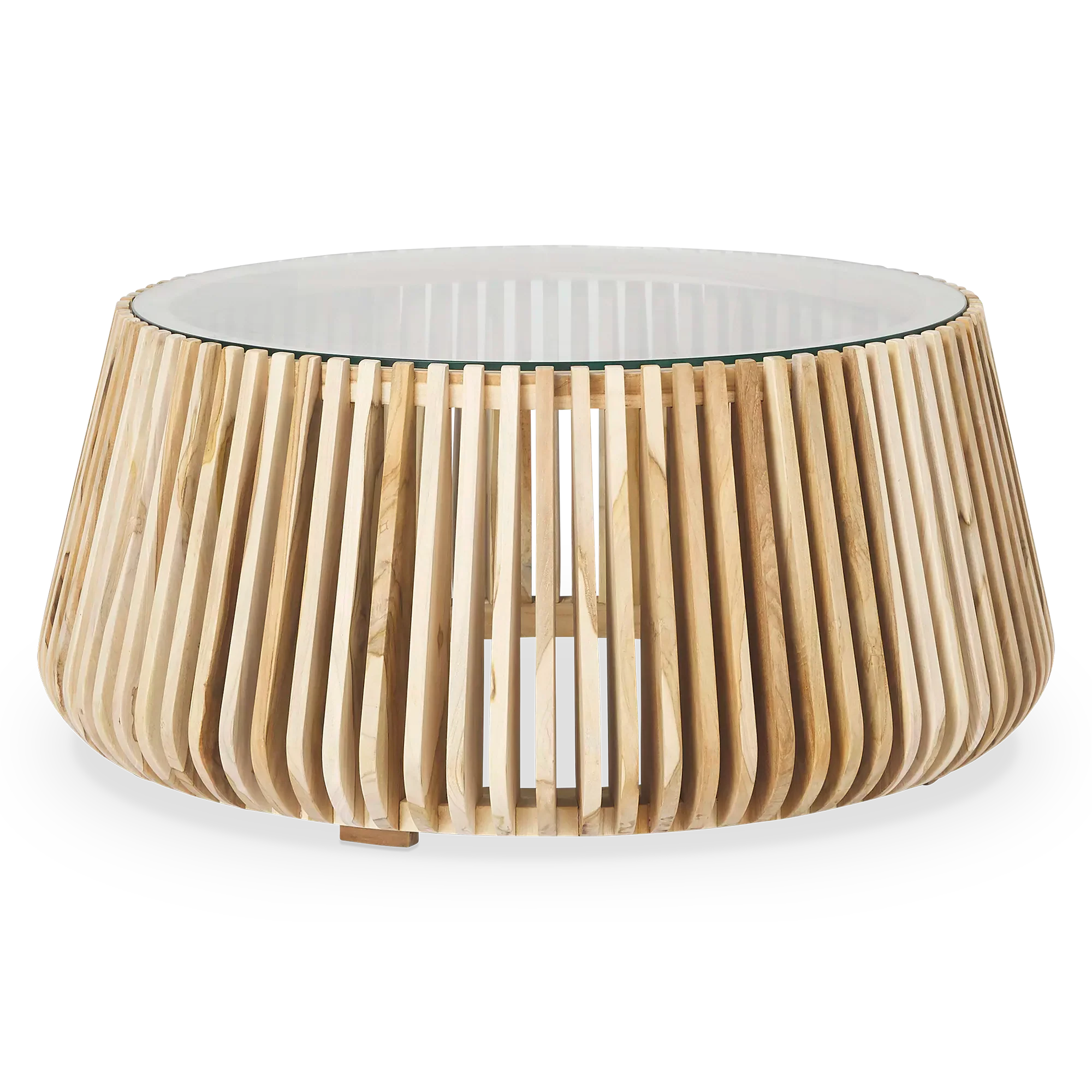 Alder - Teak and Glass Coffee Table - Image 2