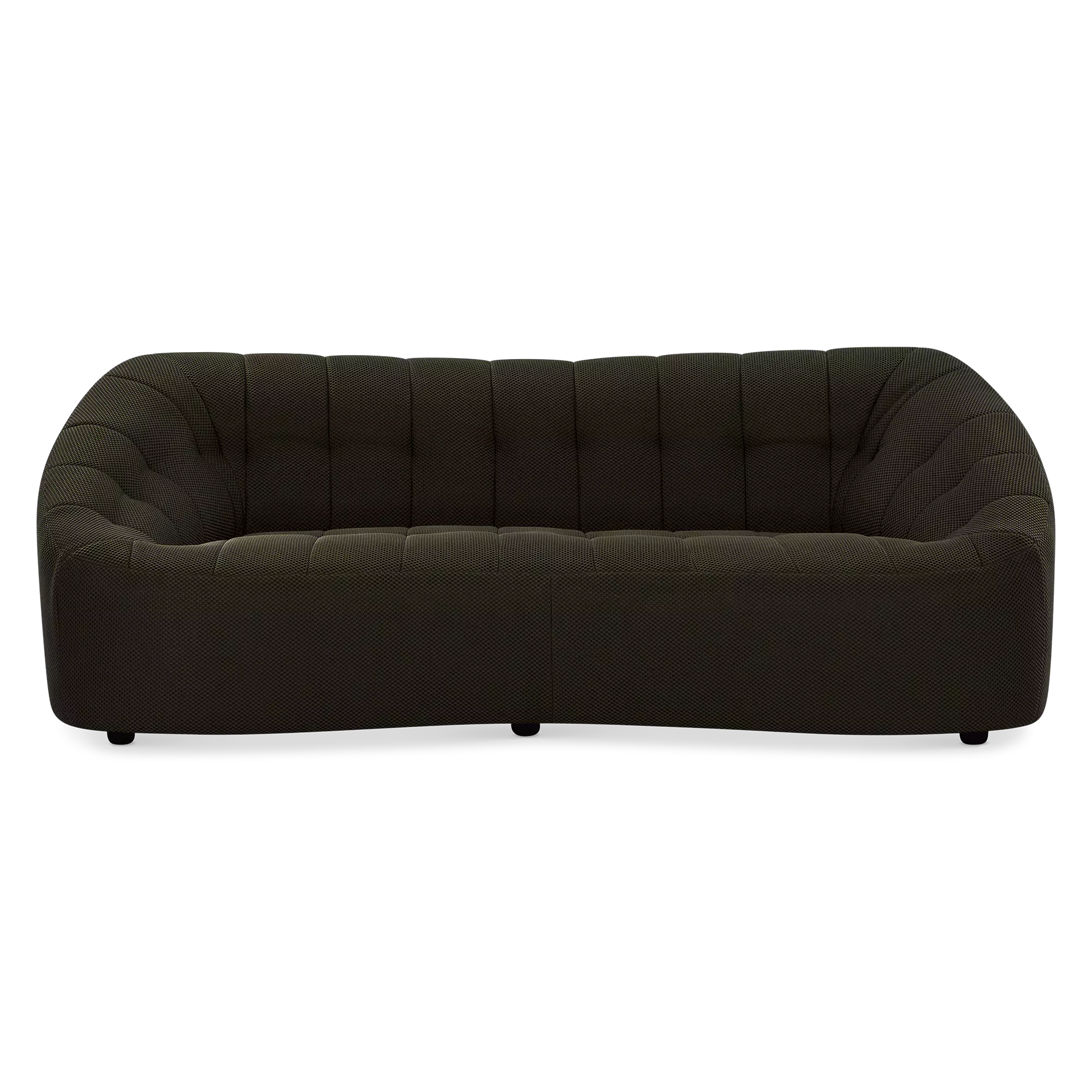 Armonia - Channel Tufted Fabric Sofa by Miki Ferrari - Image 3