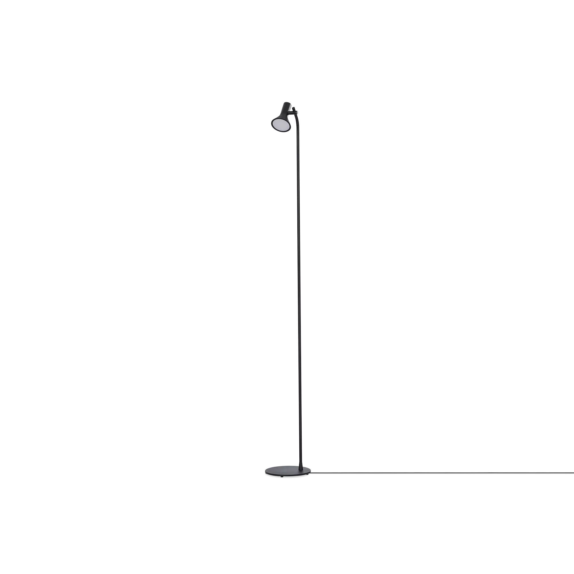 Asha - Floor Lamp in Black Metal by Ligne Roset