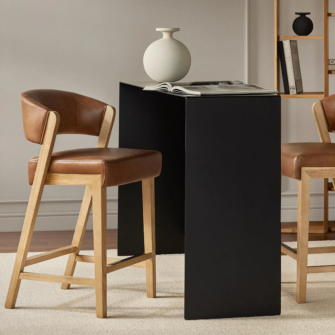 Bélair - Counter Stool in Faux Leather - Image 2