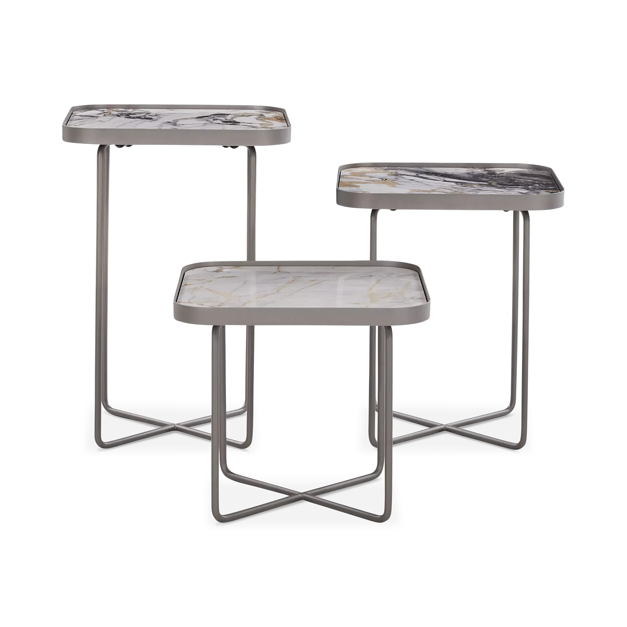 Benny - Set of 3 Side Tables by Cattelan Italia - Image 2