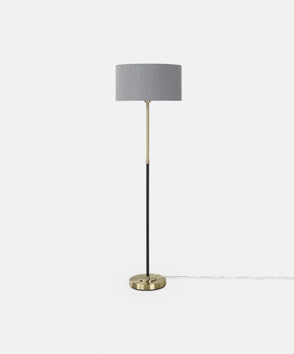 Bergen - Antique Brass Floor Lamp