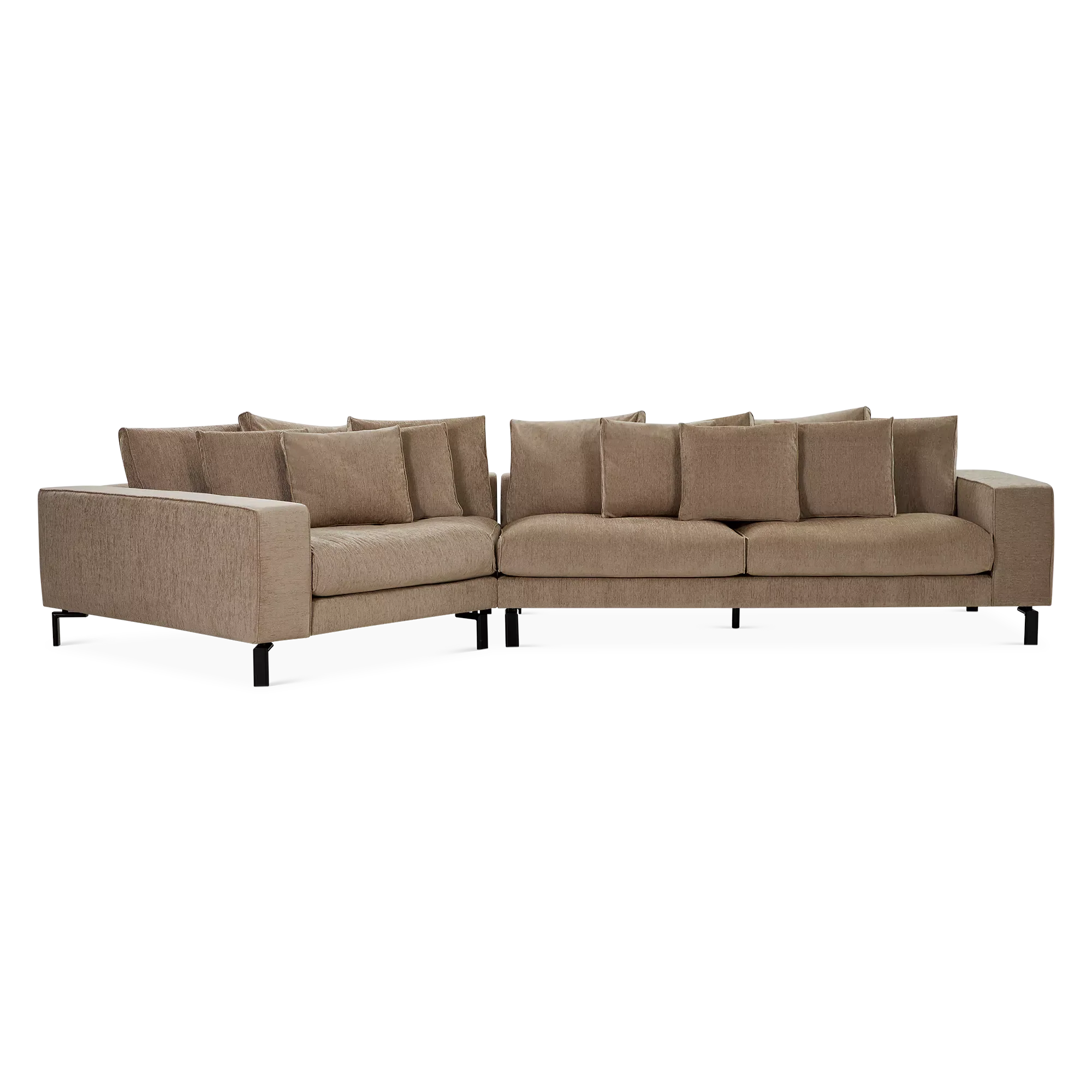 Blues Night - Fabric-Upholstered Sectional Sofa  by  Furninova
