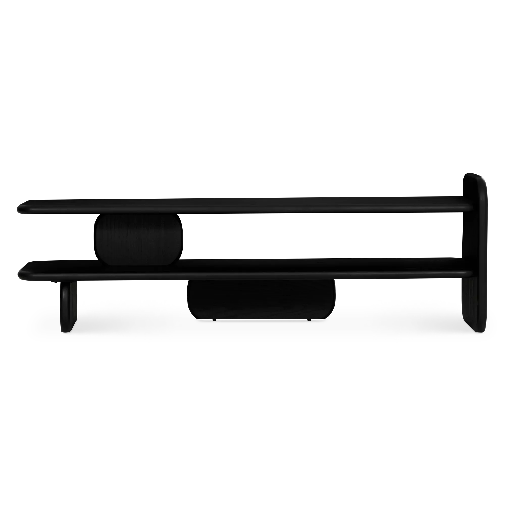 Bologna - Modern Black Wood TV Stand