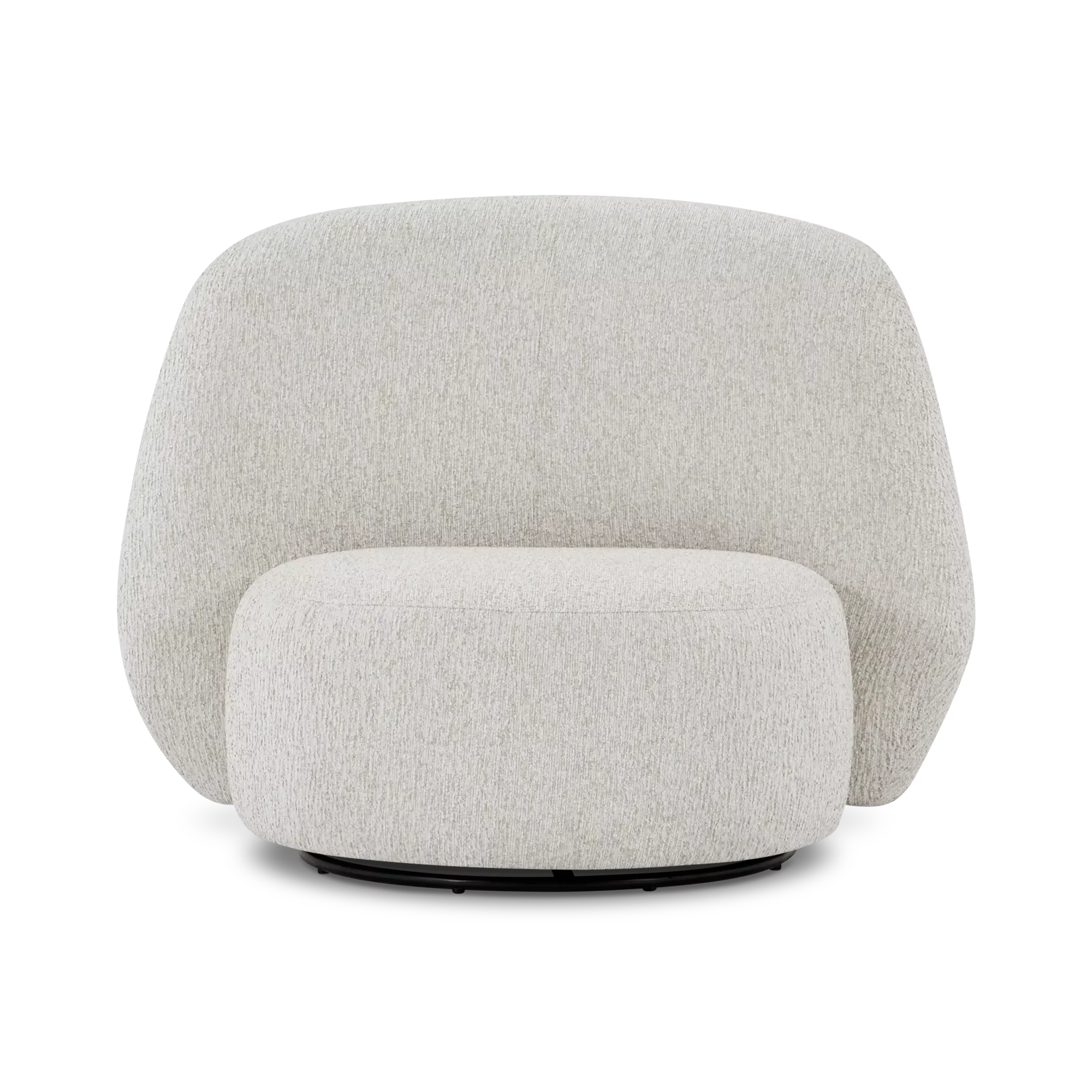 Brownie - Fabric Swivel Lounge Chair by Romano