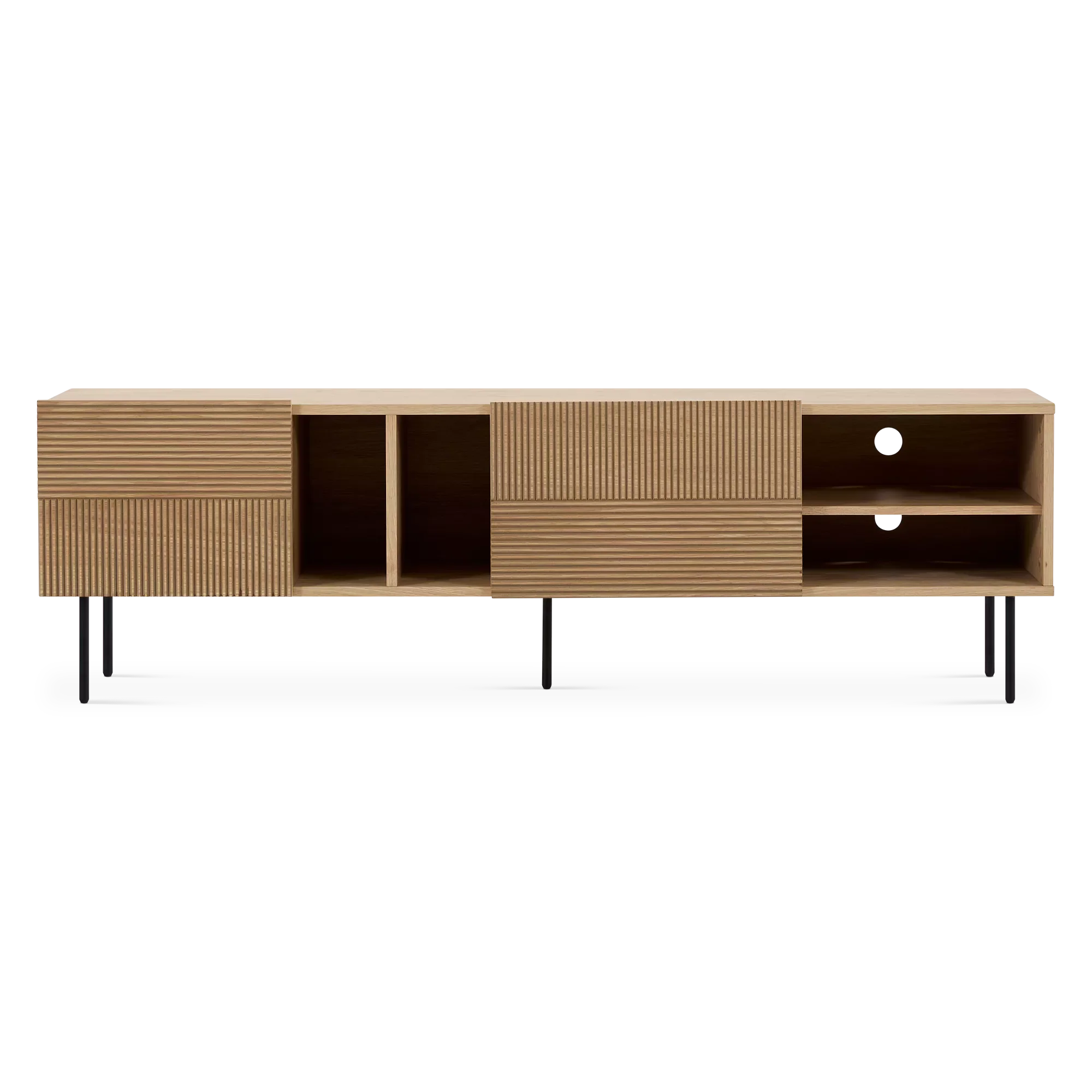 Cannelle - Modern Black Wood TV Stand - Image 3