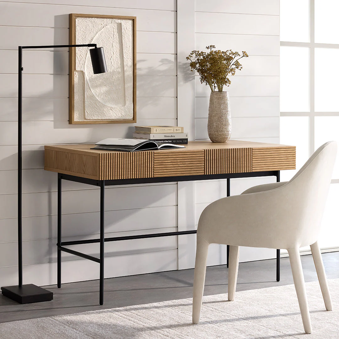 Cannelle - Natural or Black Oak Desk - Image 3