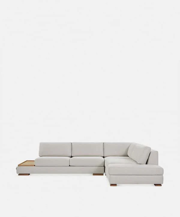 Cartago - Sectional Sofa with Tray Table by Furninova