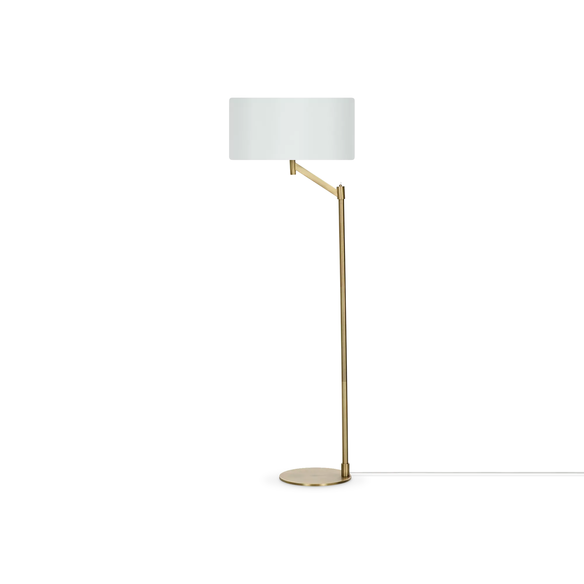 Cassio - floor lamp in matte brass