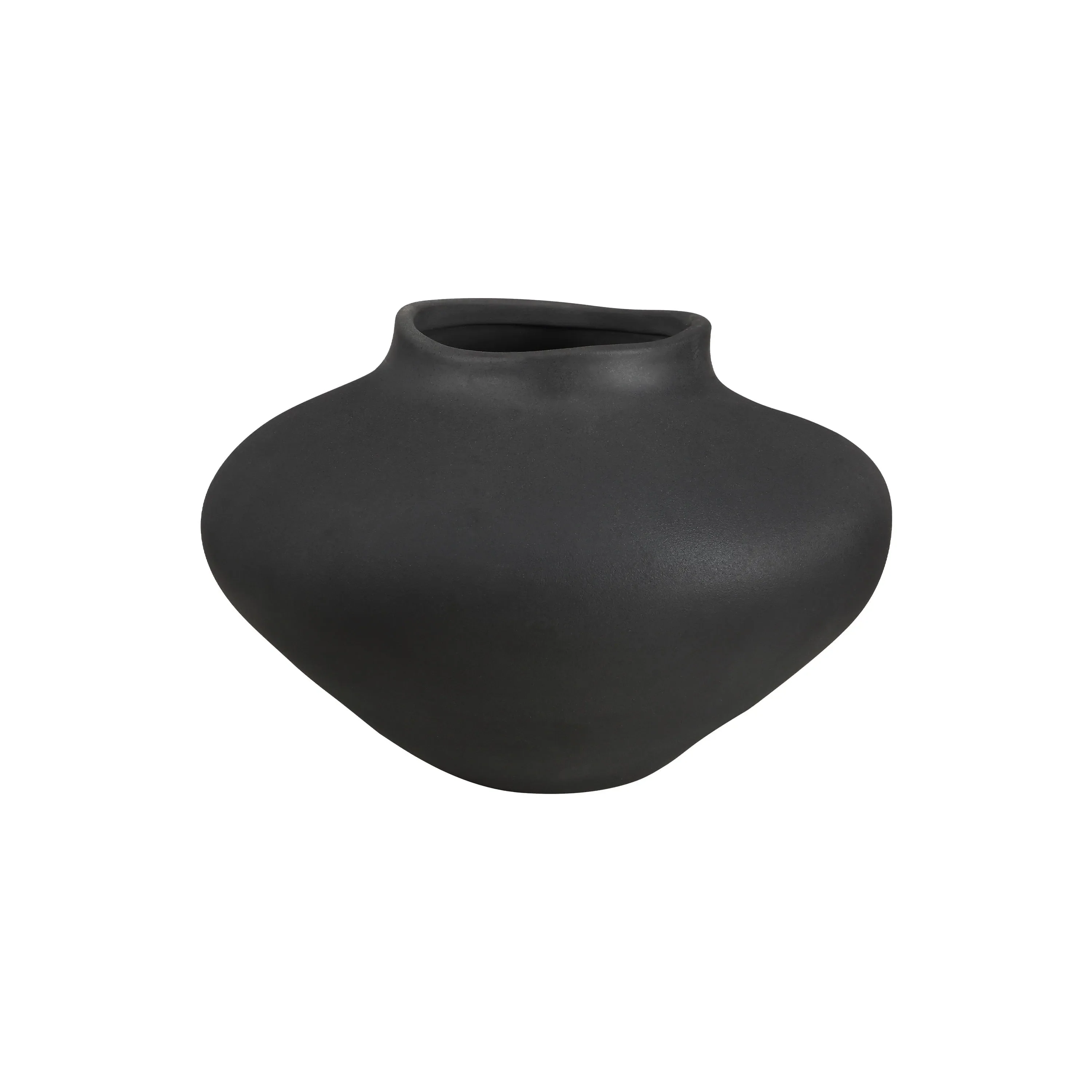 Cipher - black ceramic vase
