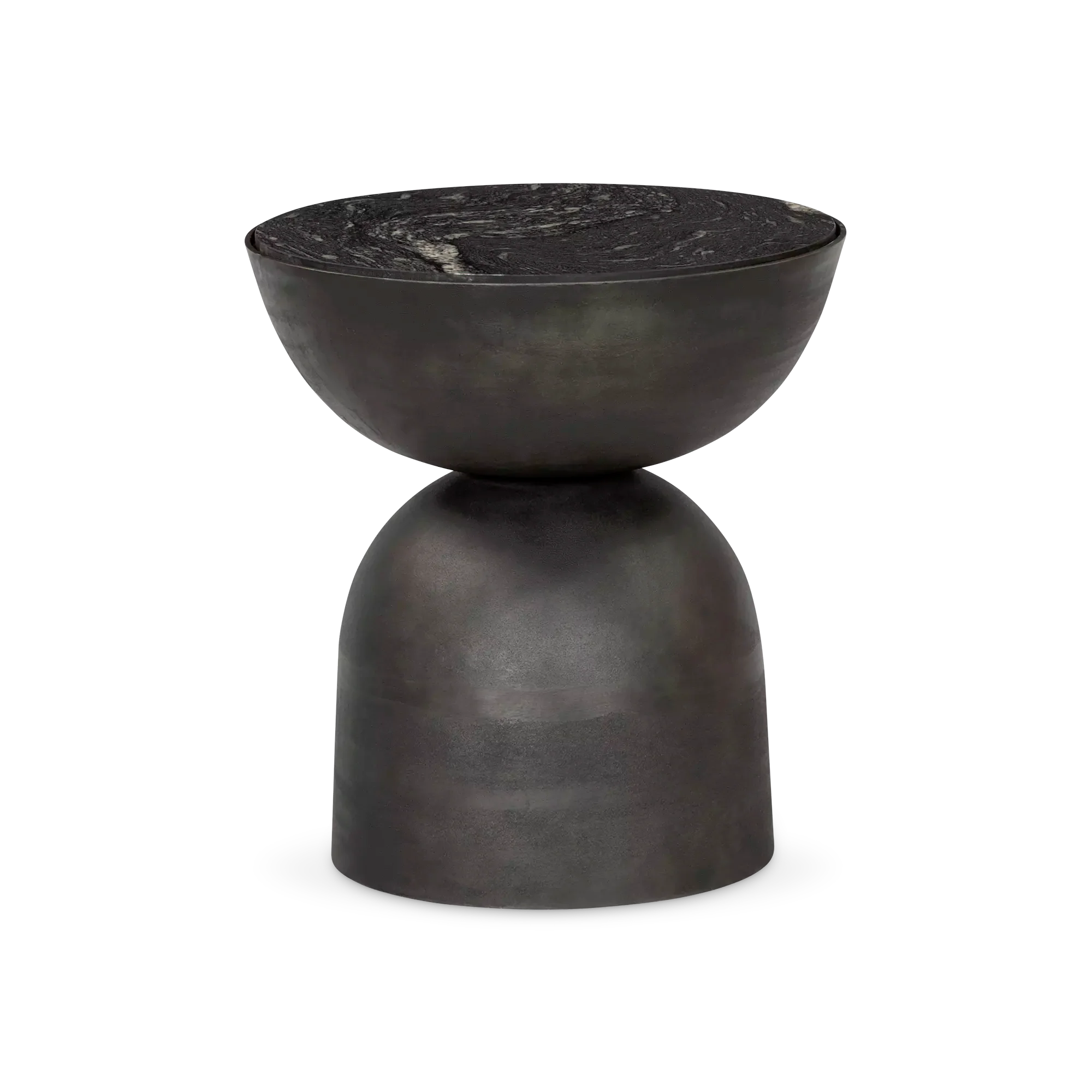 Corbett - Marble and Aluminium Side Table by Four Hands