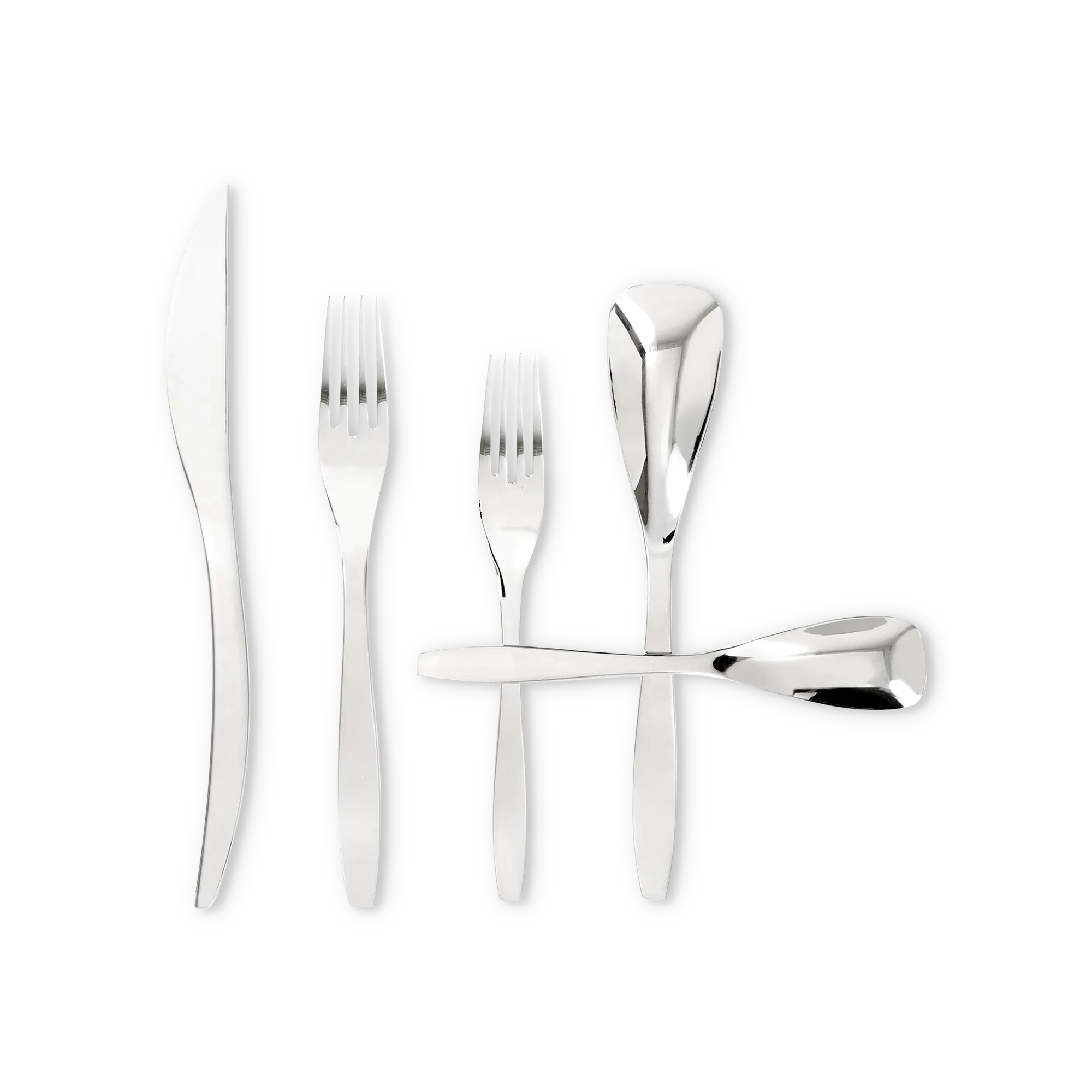 Crescent Cutlery Set, 20 pieces