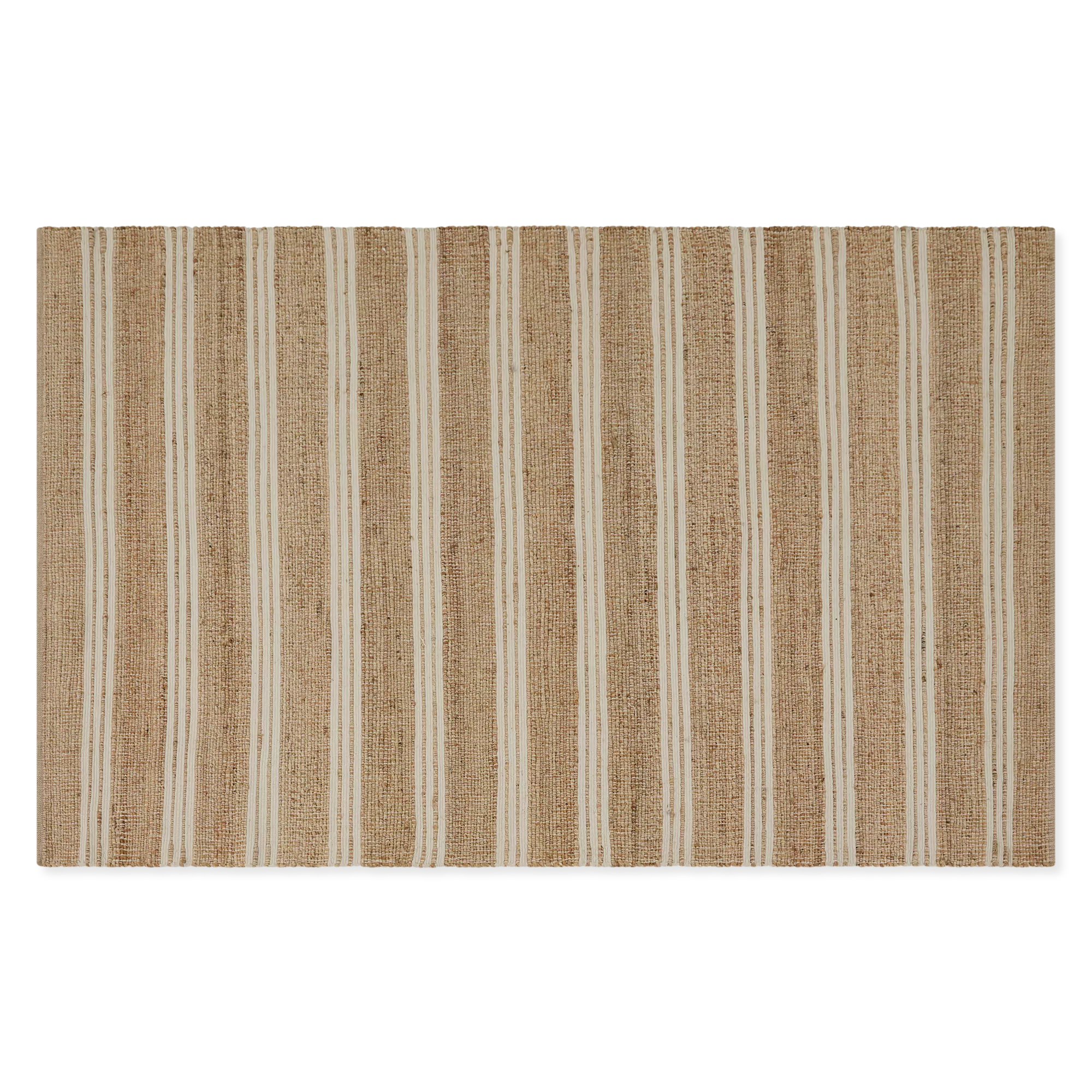 Daiton - Striped Cotton and Jute Rug