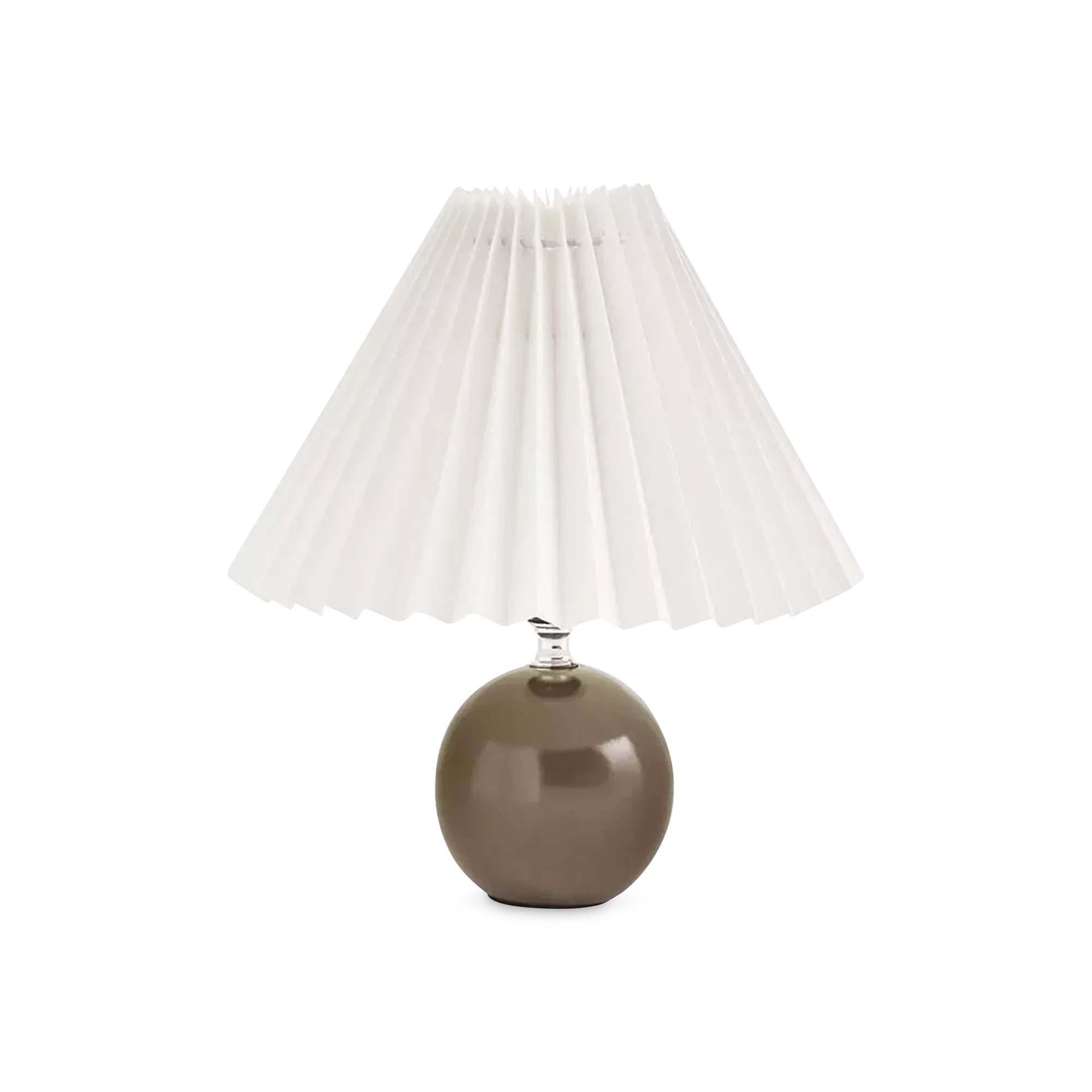 Davy - ceramic lamp with pleated shade
