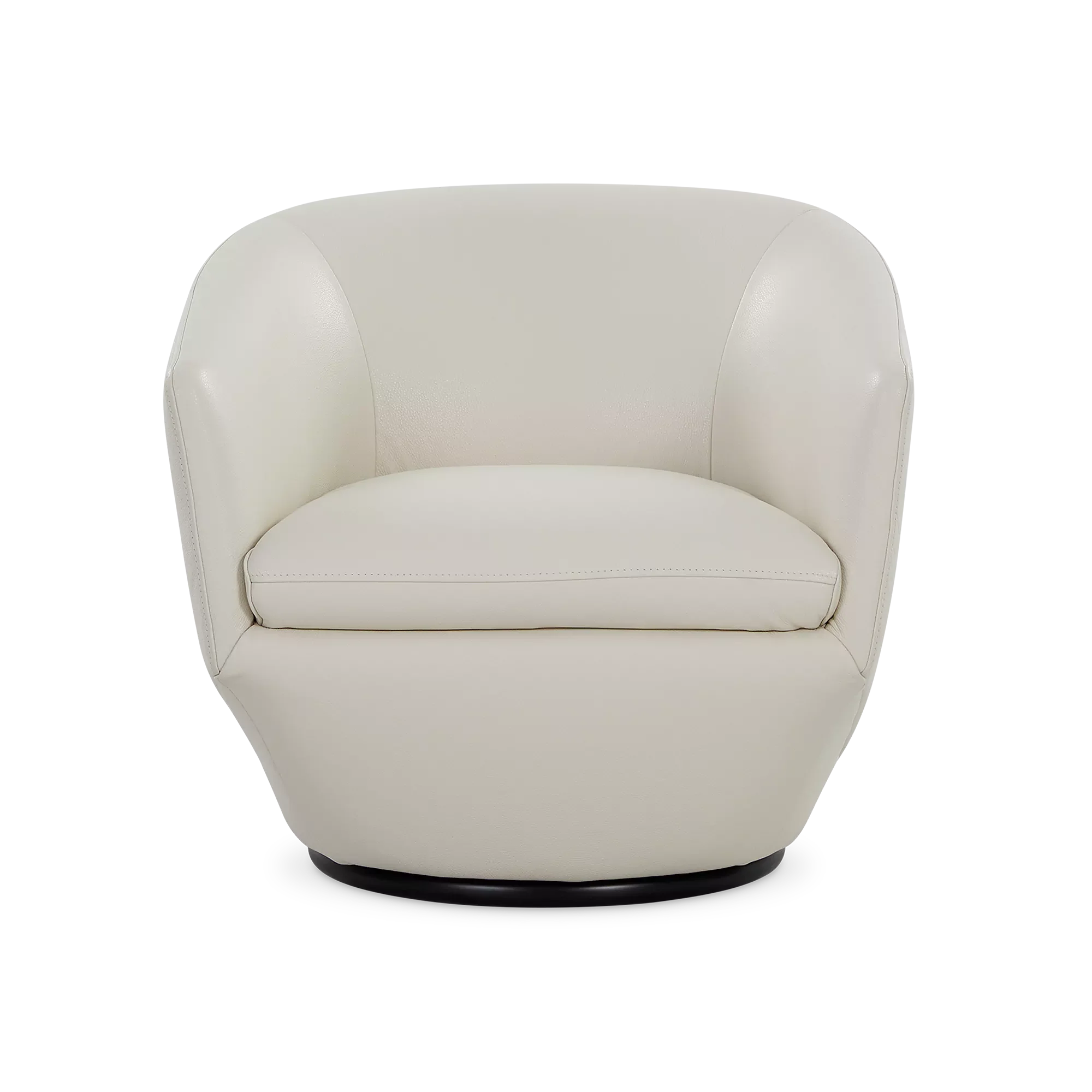 Dinant - Leather Swivel Armchair - Image 4