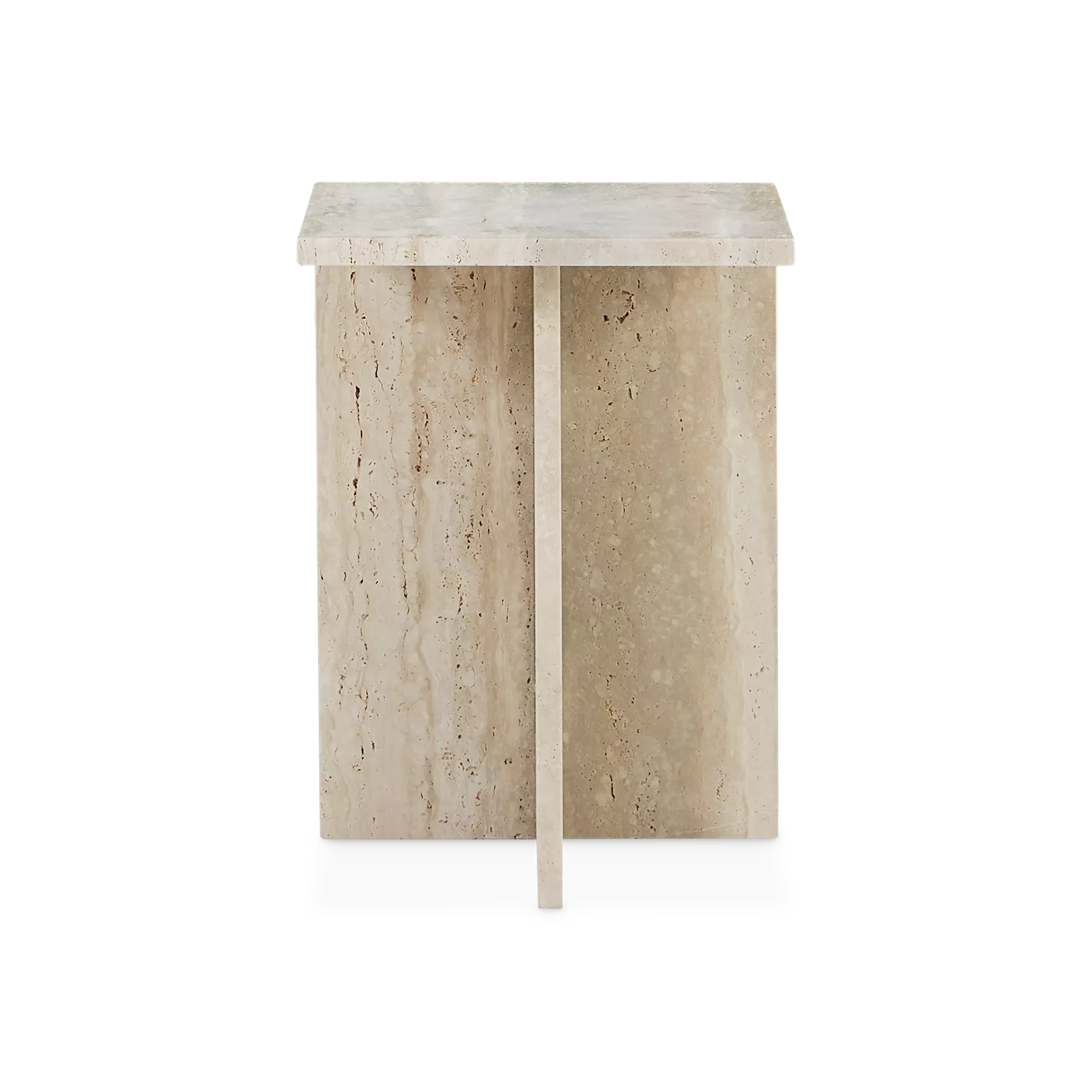Divine - Travertine Side Table