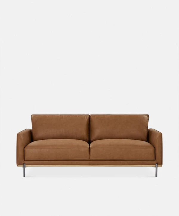 Edgar - 2-Seater Leather Sofa - Image 2