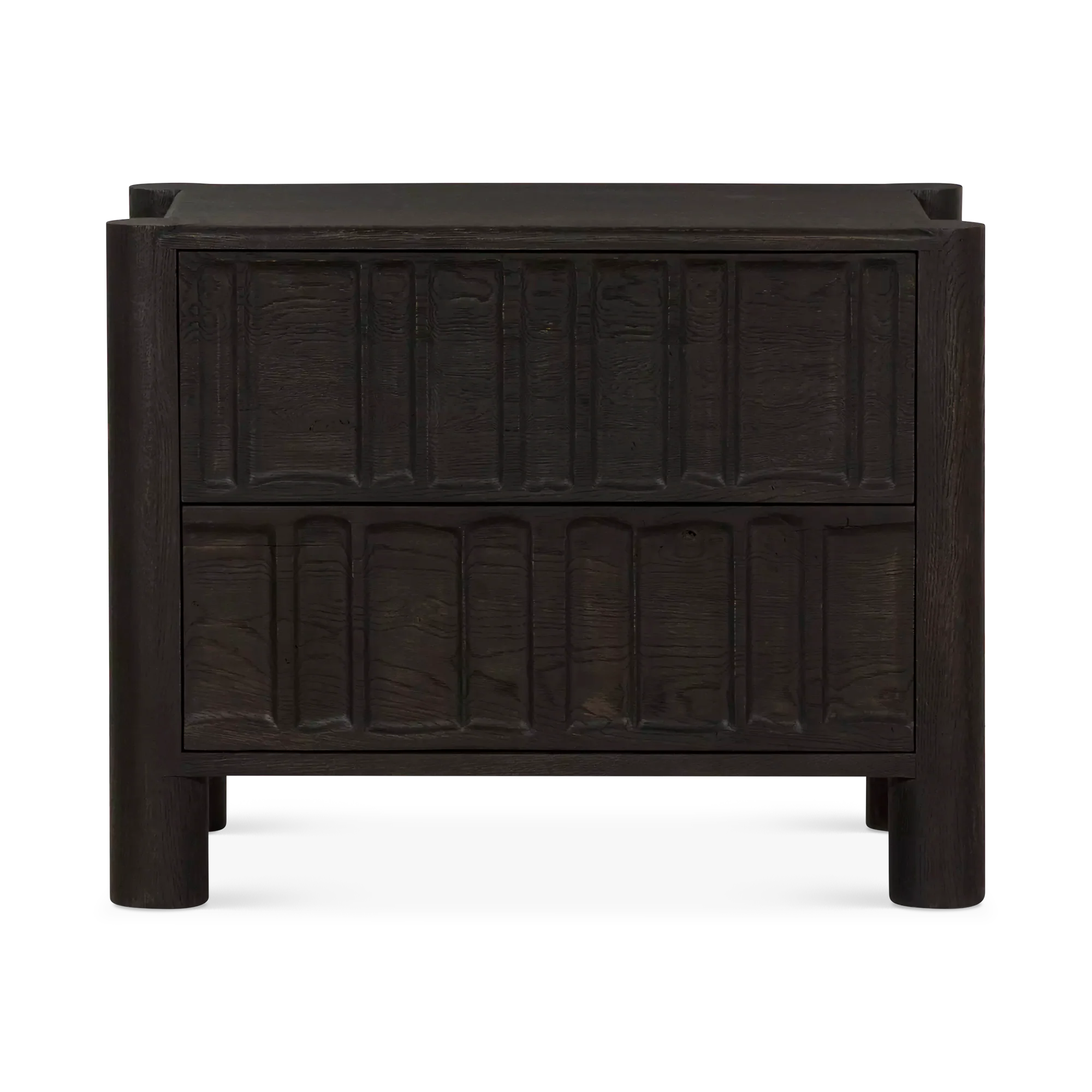 Ezri - Carved Brown Oak Dresser by Four Hands