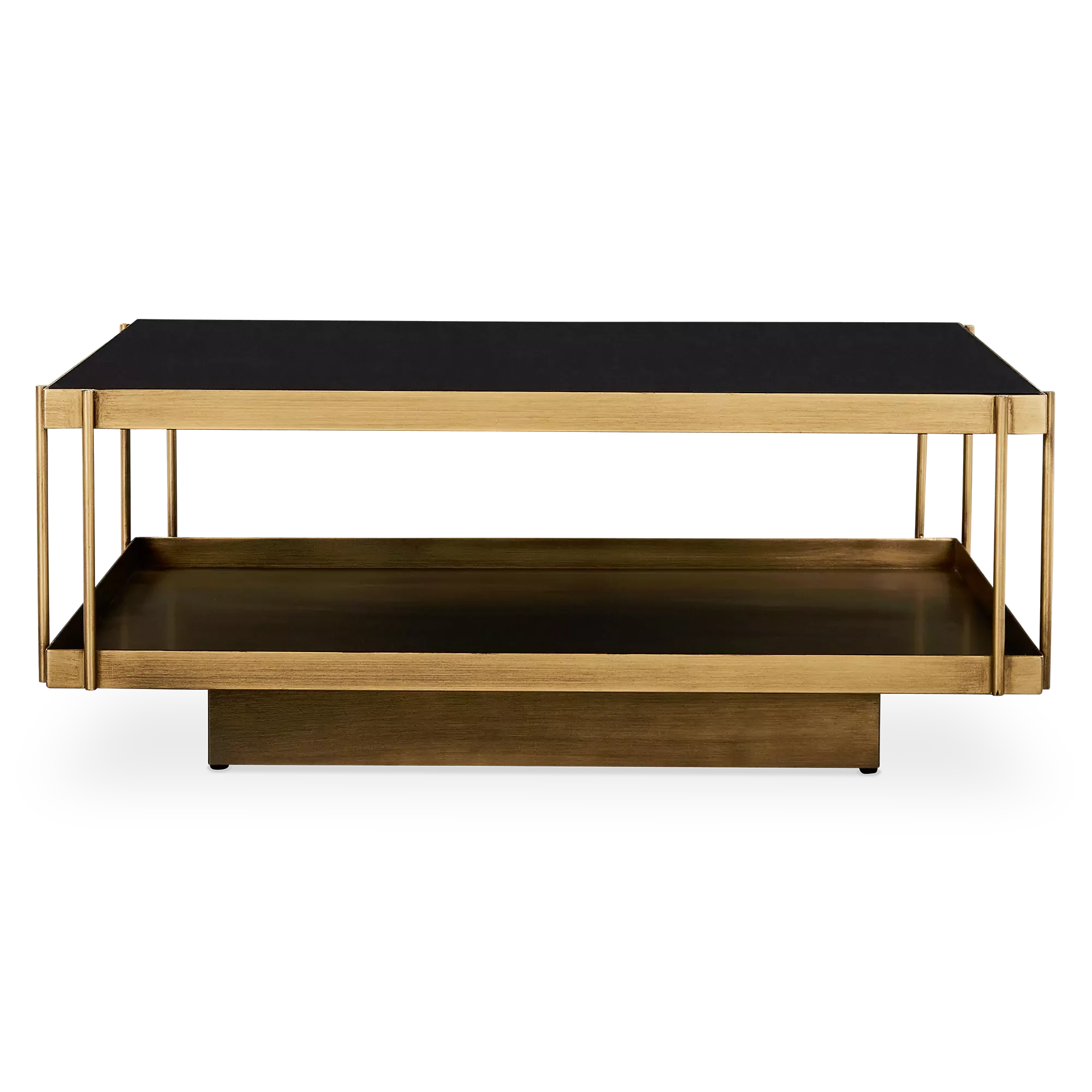 Finch - Glass and Brass Coffee Table