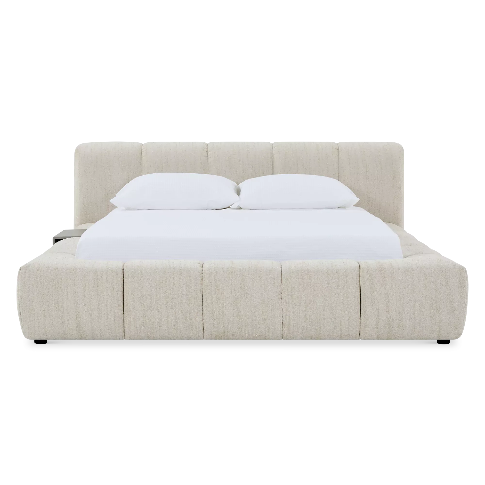 Fiona - Bouclé Fabric Upholstered Bed