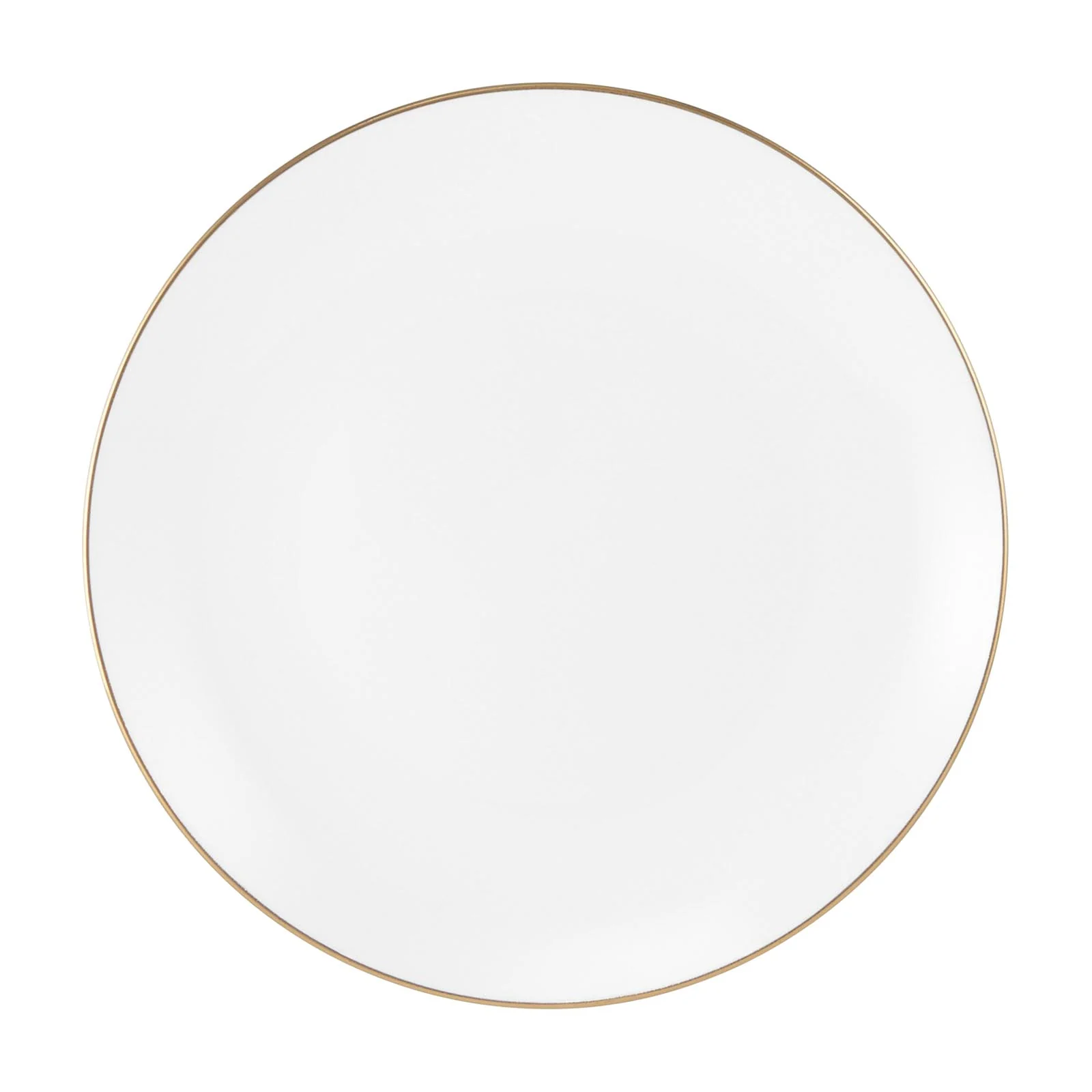 Future - porcelain plate side with gold rim
