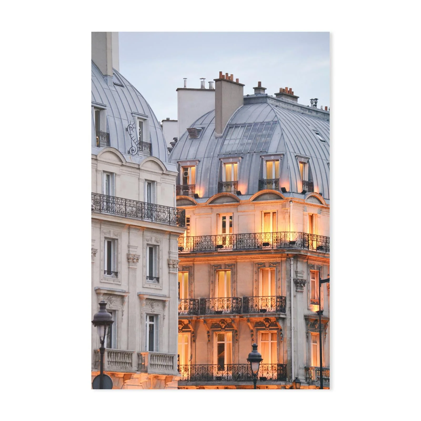 Golden Glow in The City of Light Print