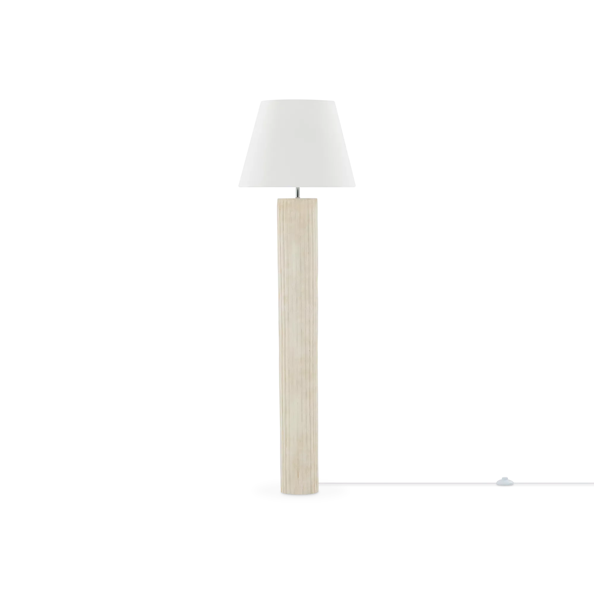 Halo - Floor Lamp With White Shade
