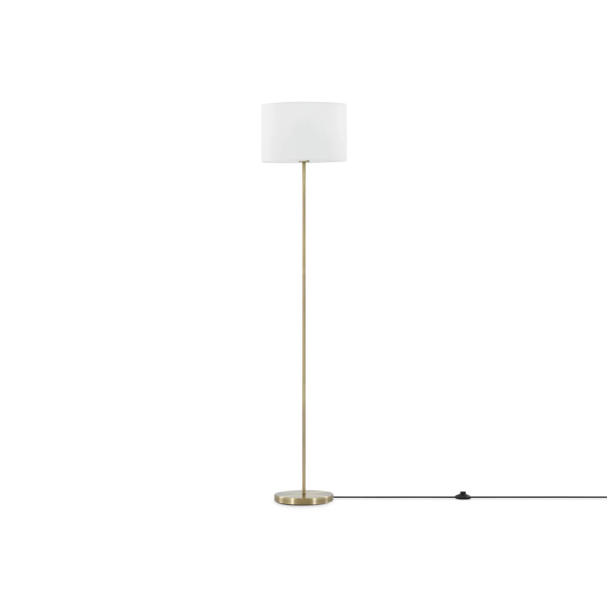 Hotel - aged brass floor lamp