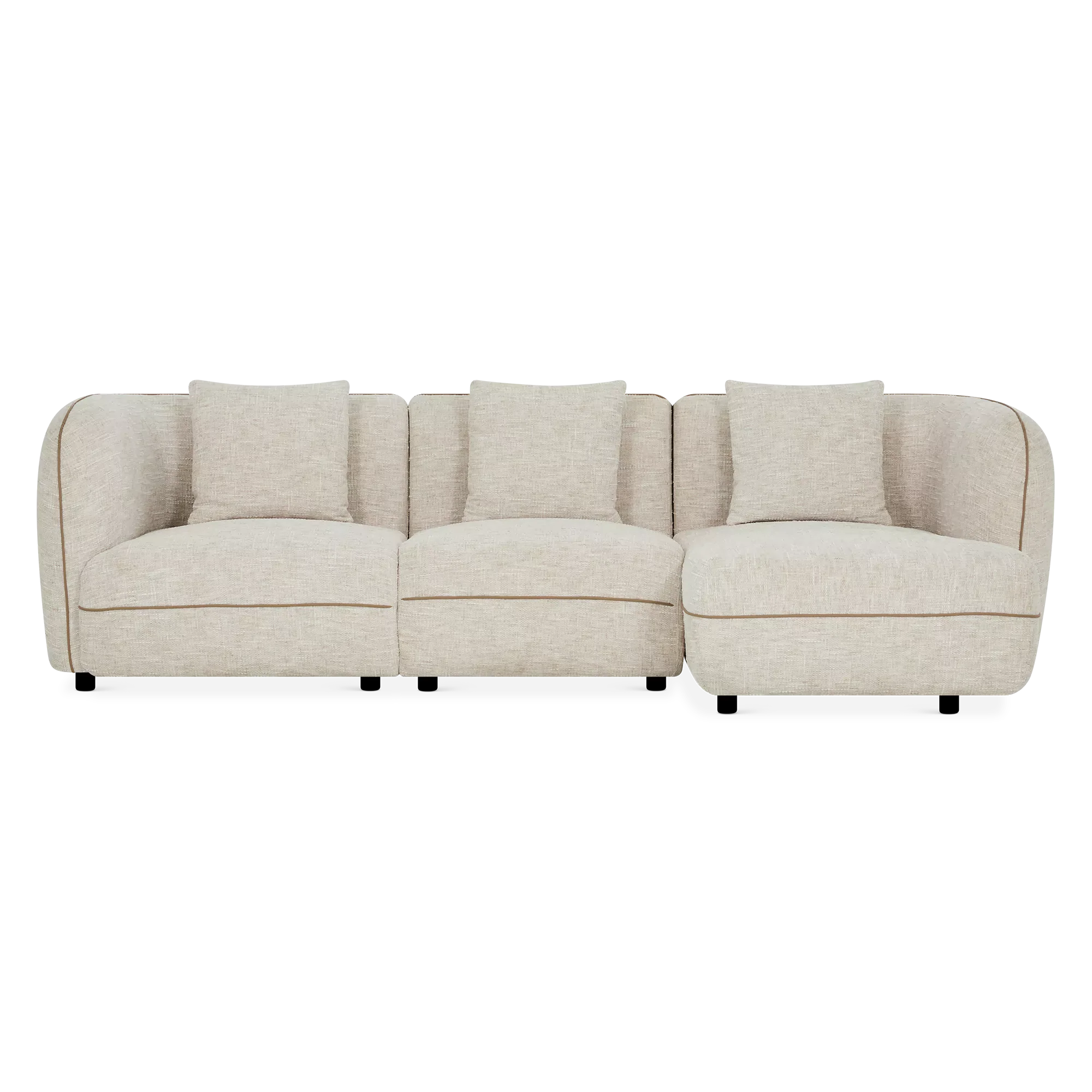 Iris - Fabric-Upholstered Sectional Sofa