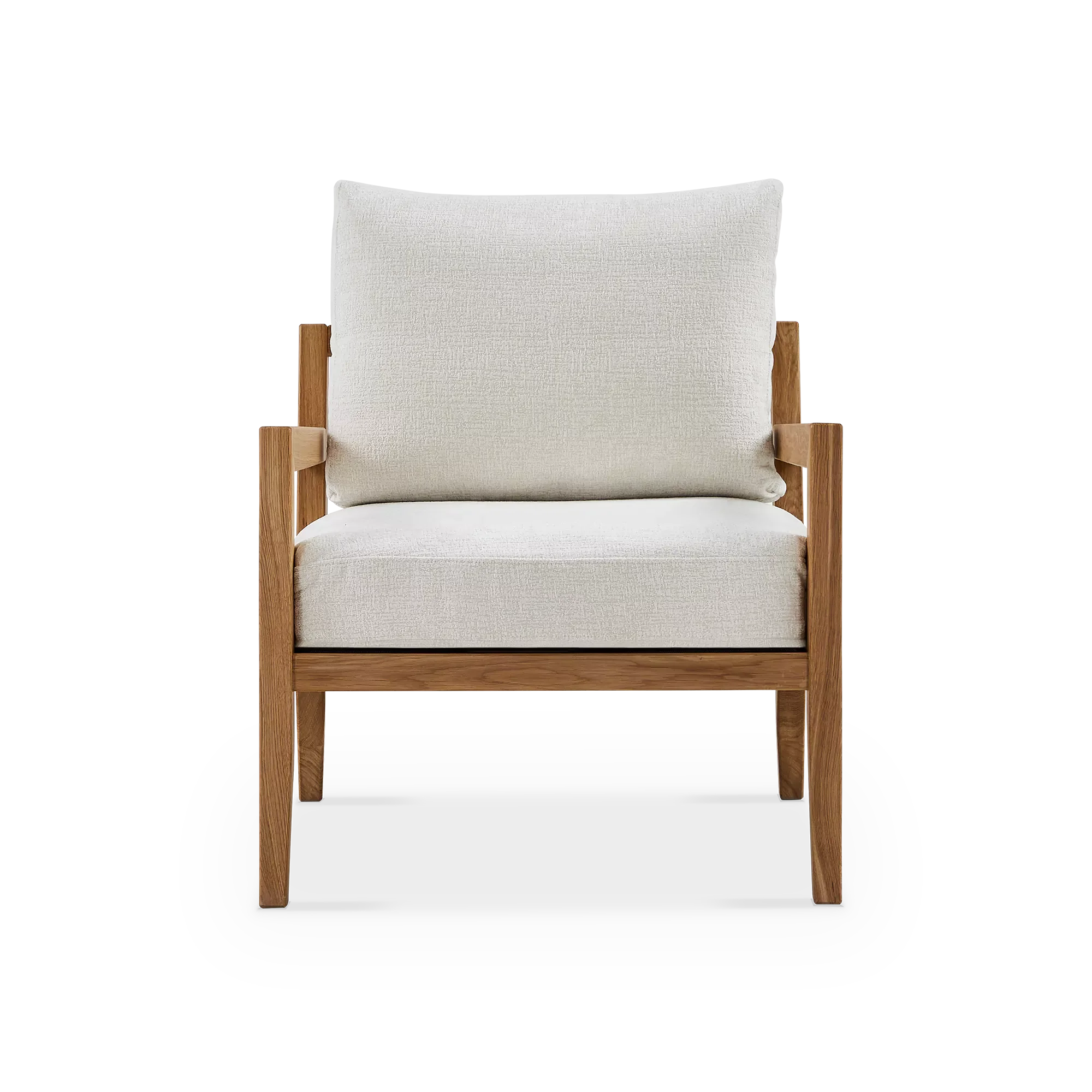 Karetta - Oak Wood Armchair by Furninova