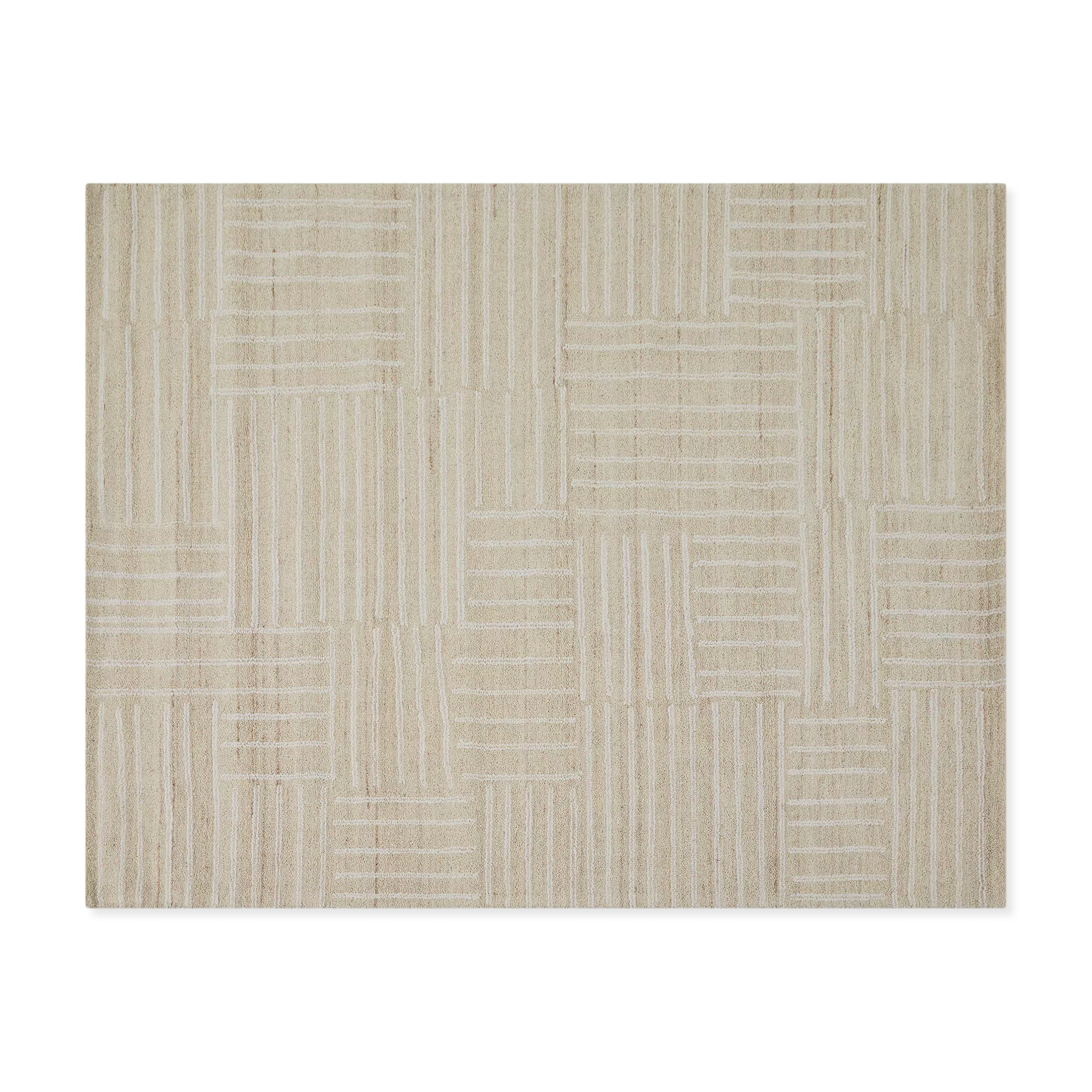 Kubusi - Cotton and Wool Checkered Rug - Image 2