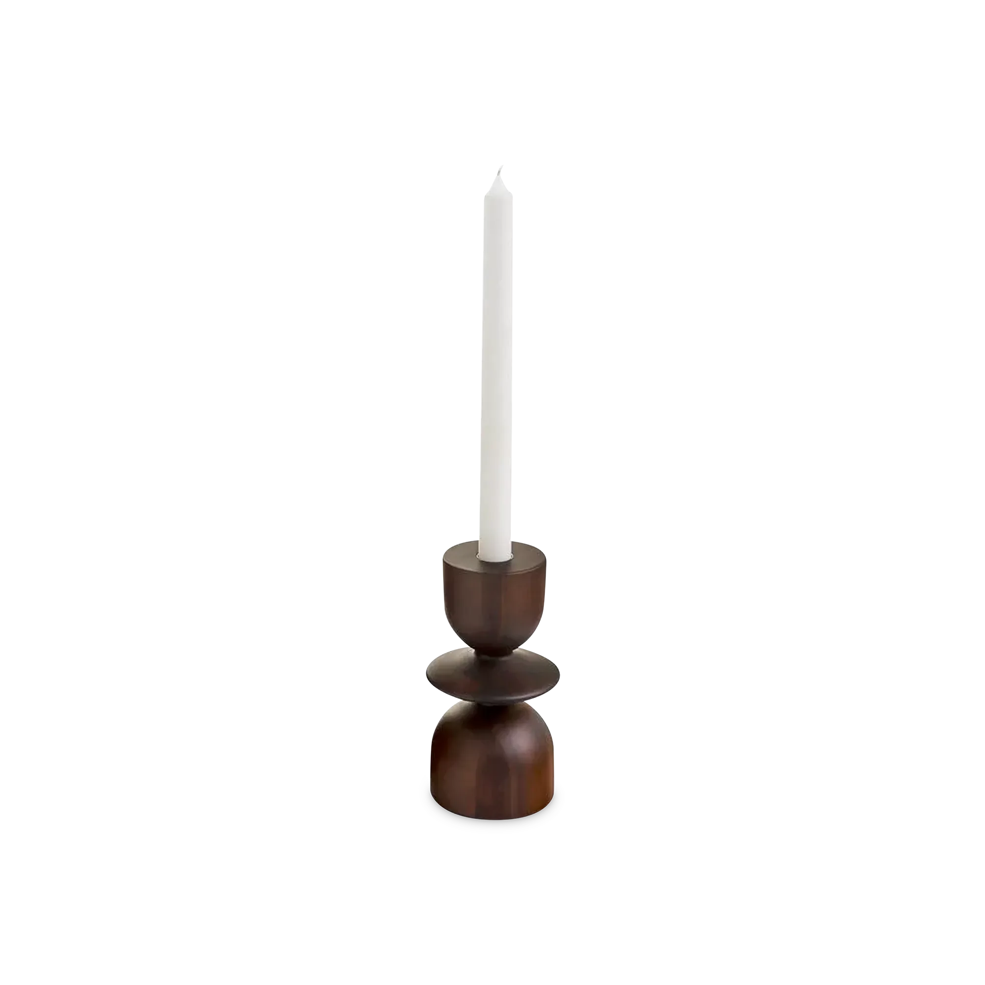Lake - dark wood candleholder - Image 2