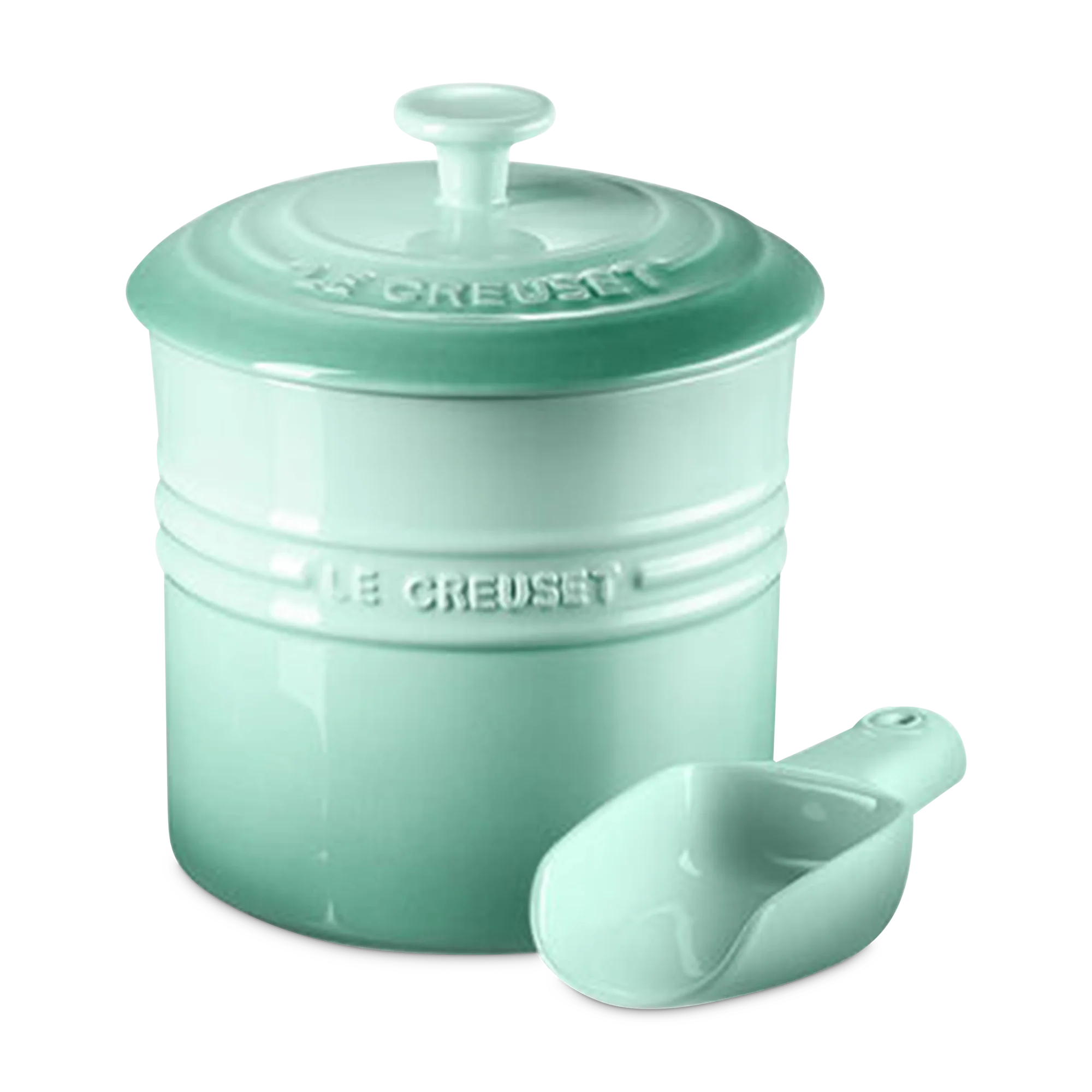 Le Creuset - stoneware pet food container with scoop - Image 3