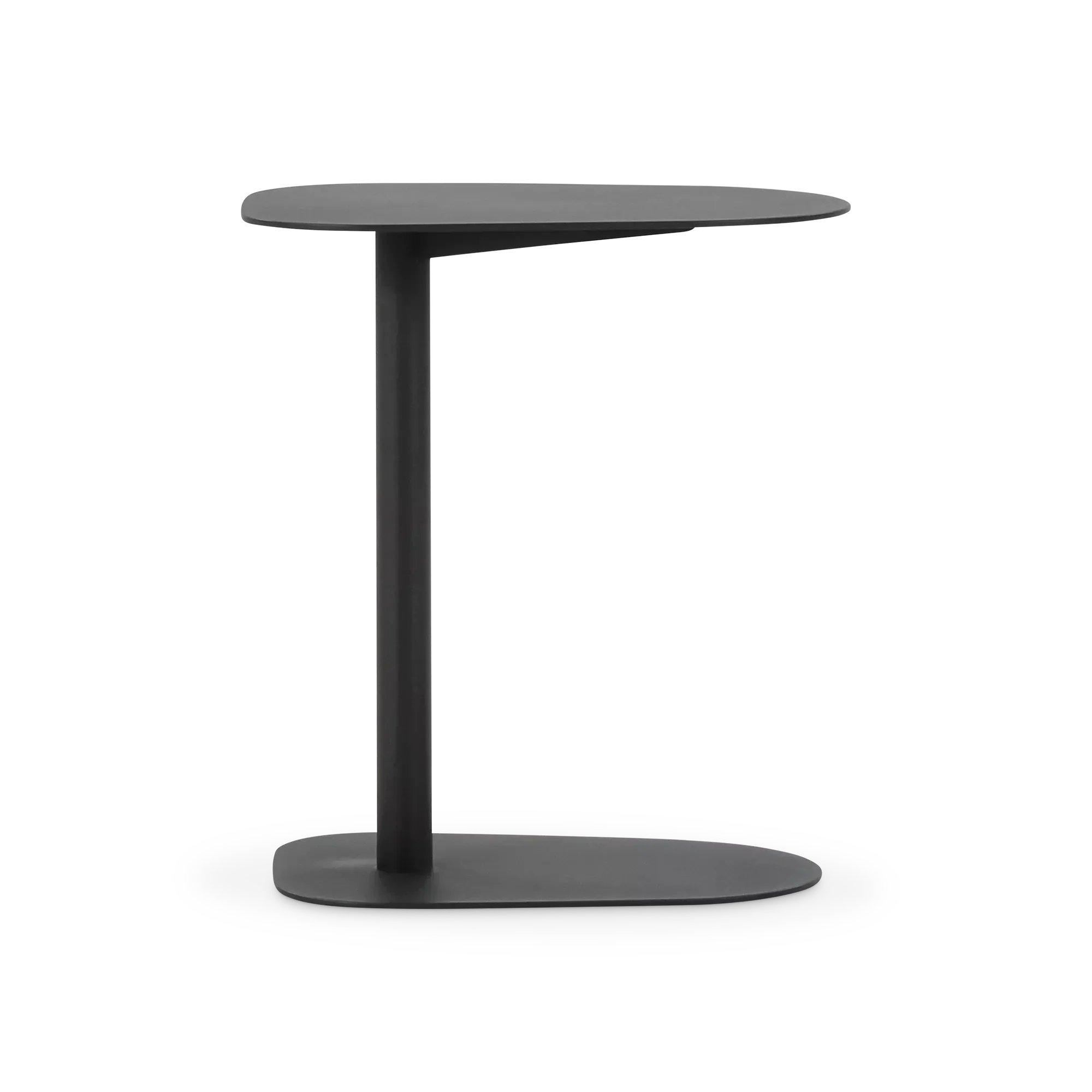 Lolly - Outdoor Oval Aluminum Side Table - Image 2