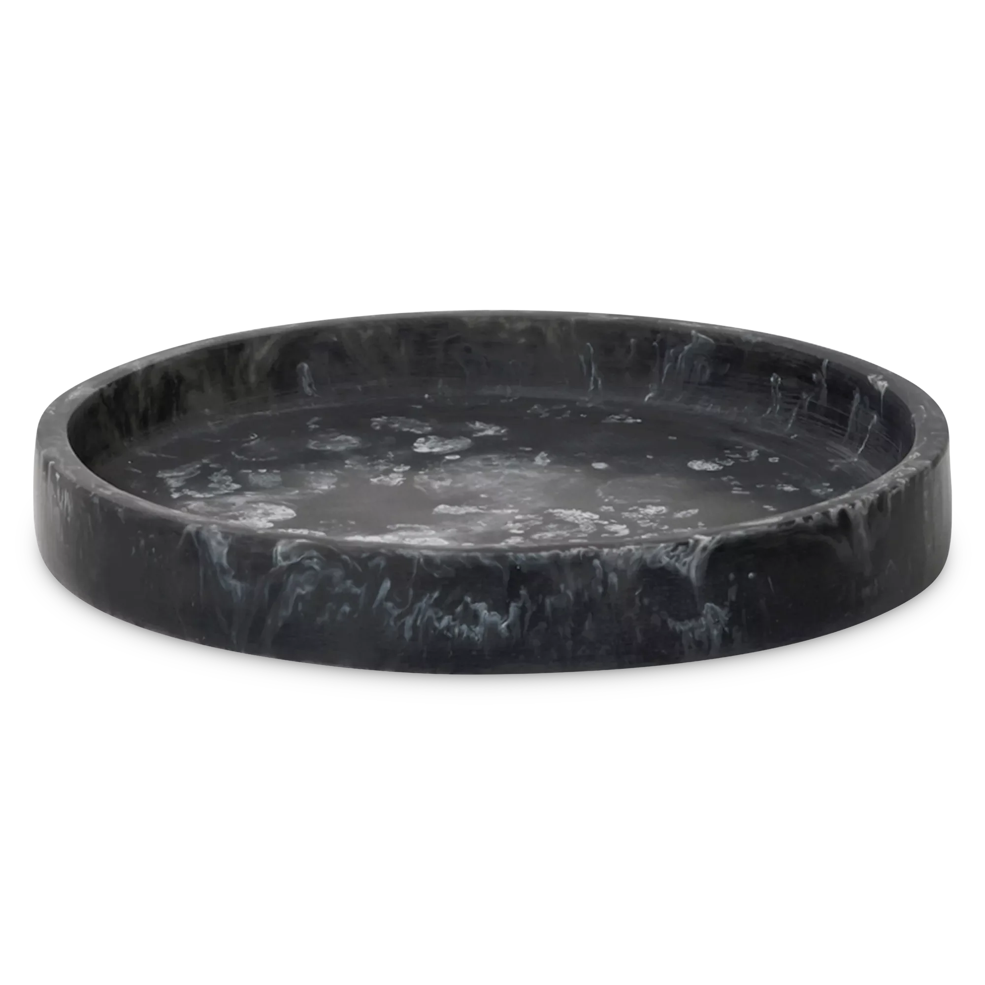 Mist - Marble-Effect Resin Round Tray - Image 2