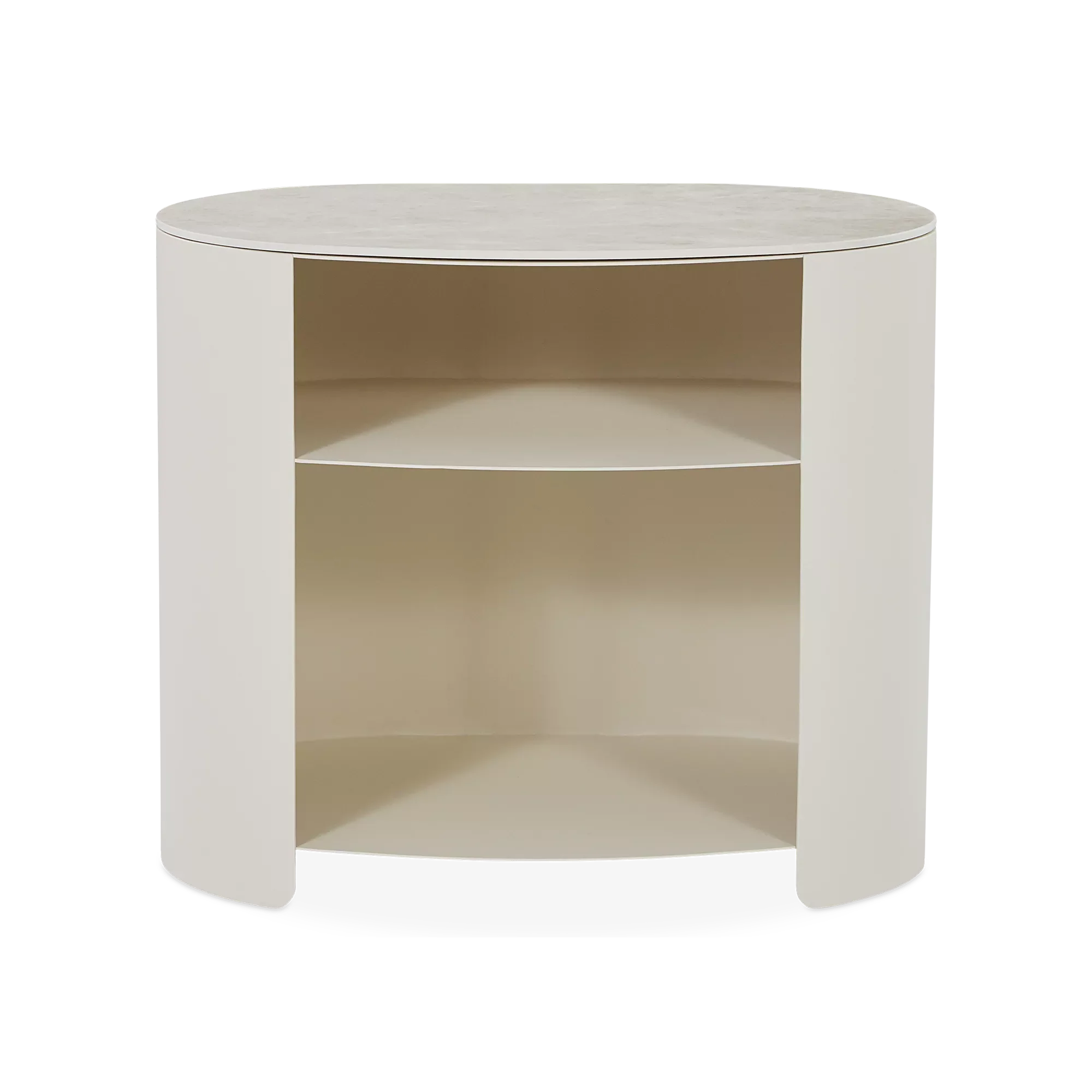 Mushroom - Nightstand with Oval Ceramic Top