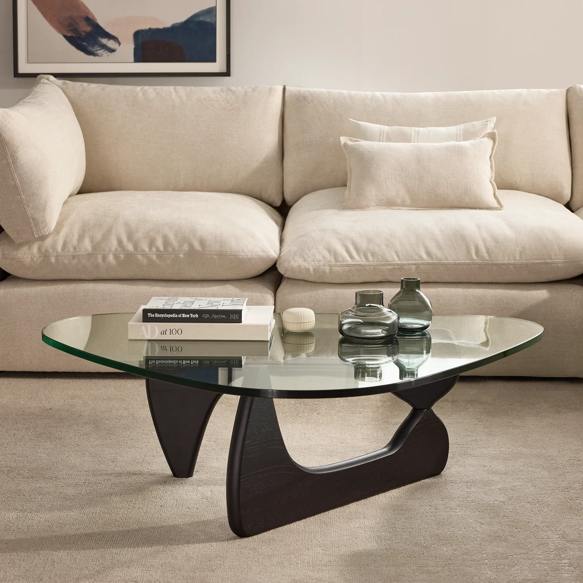 Natura - Wood and Glass Coffee Table - Image 3
