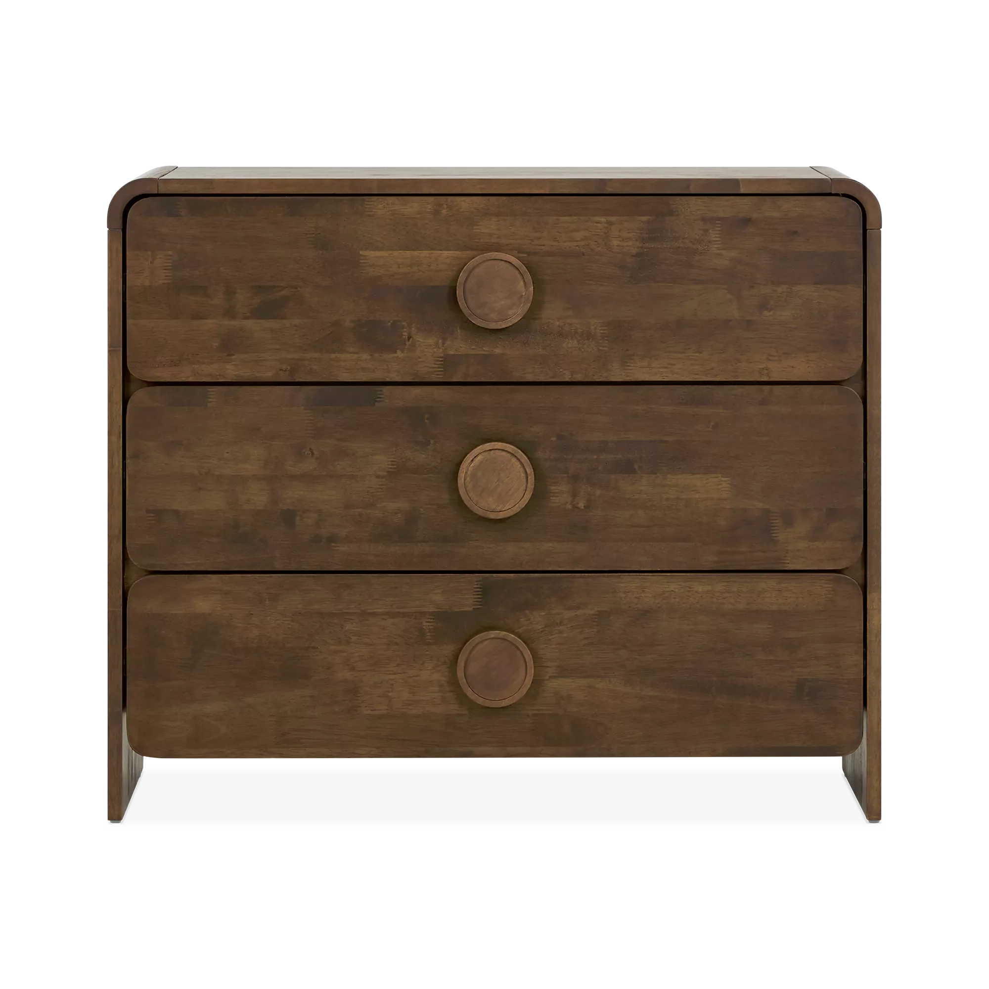 Noemi - 3-Drawer Walnut Wood Dresser - Image 2