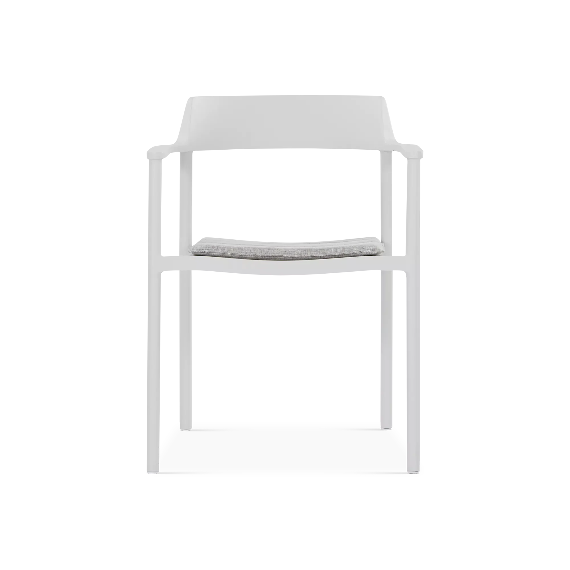 Nougat - Outdoor Dining Chair in Aluminum