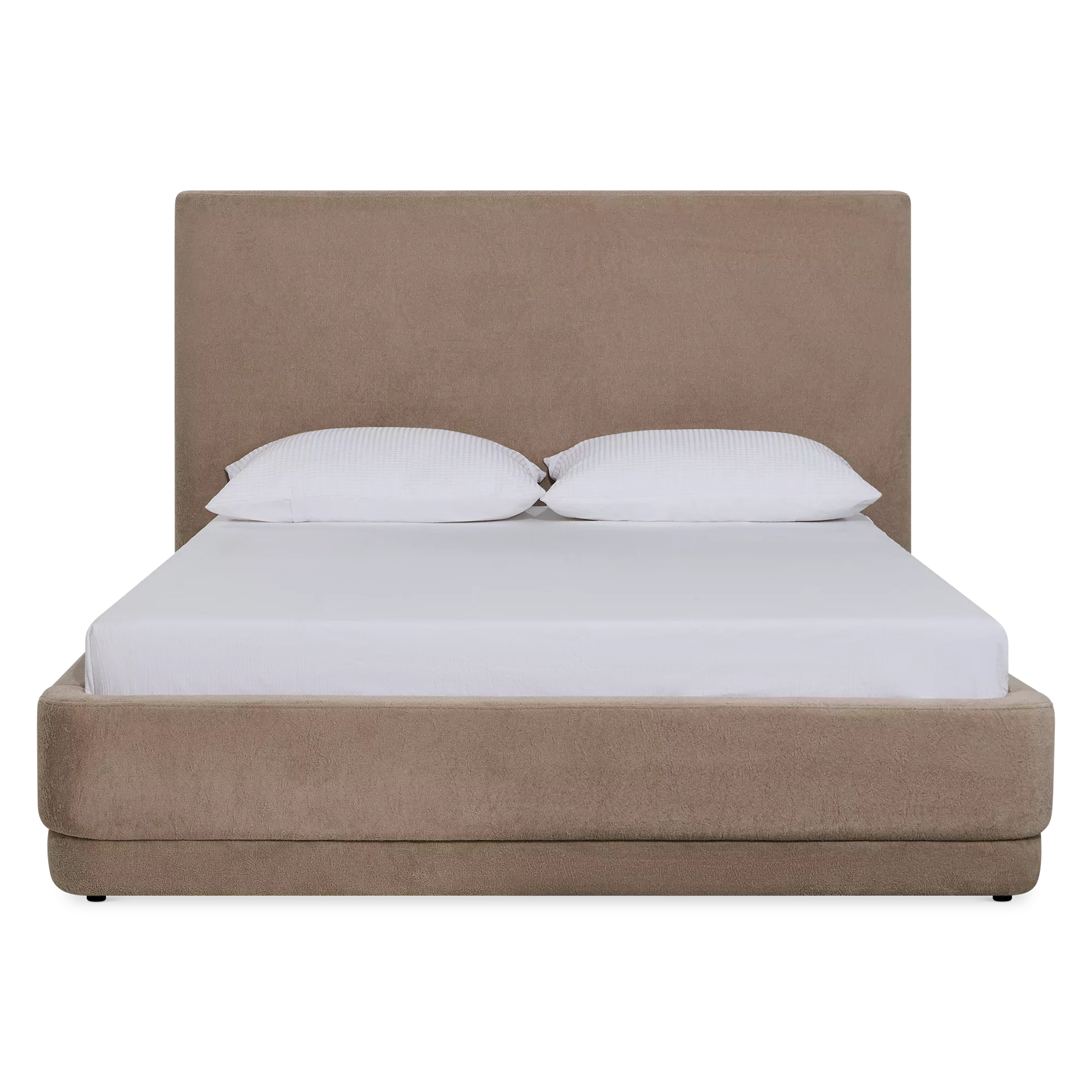 Nube - Bouclé–Fabric Upholstered Bed - Image 2