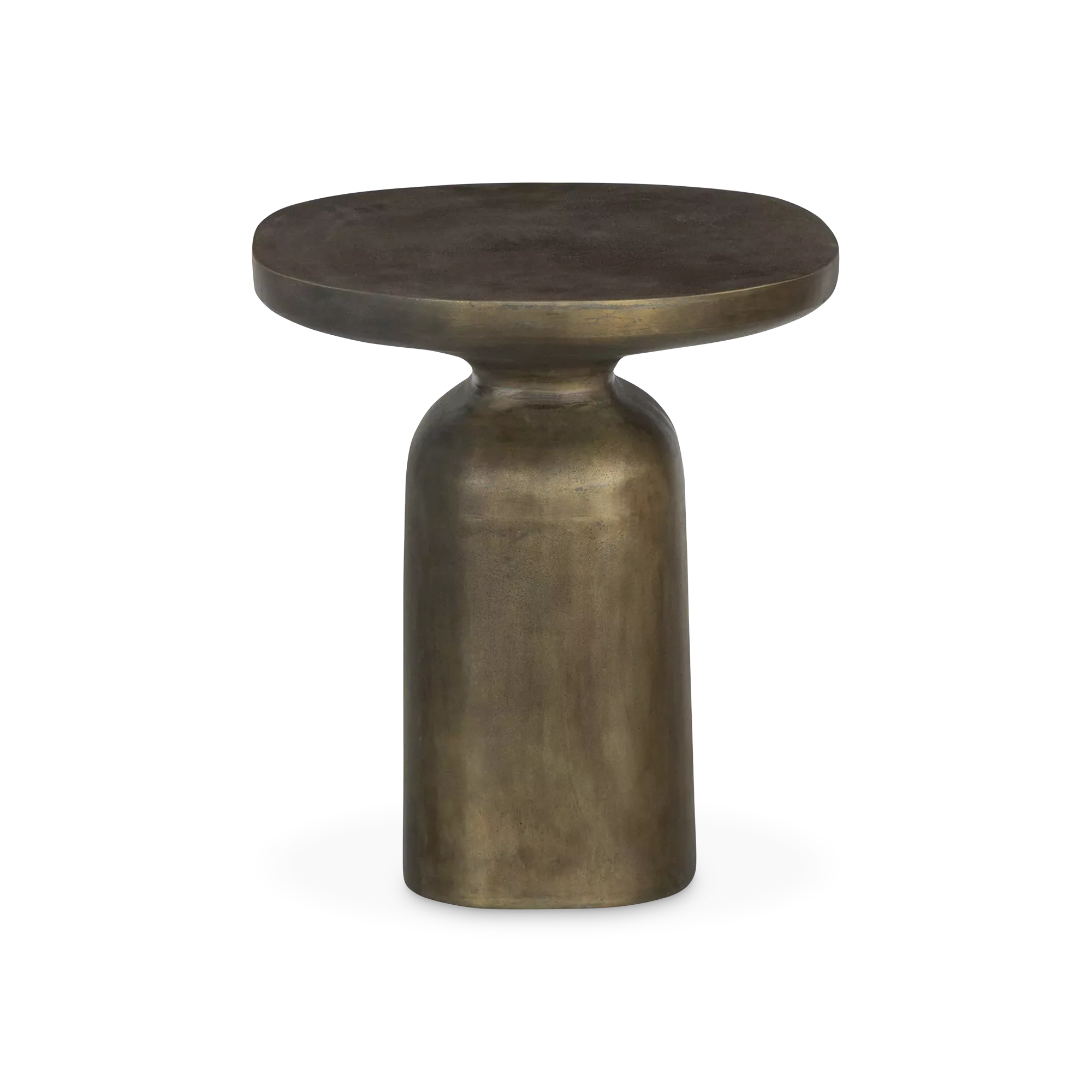 Odessa - Aluminium and Aged Brass Side Table by Four Hands