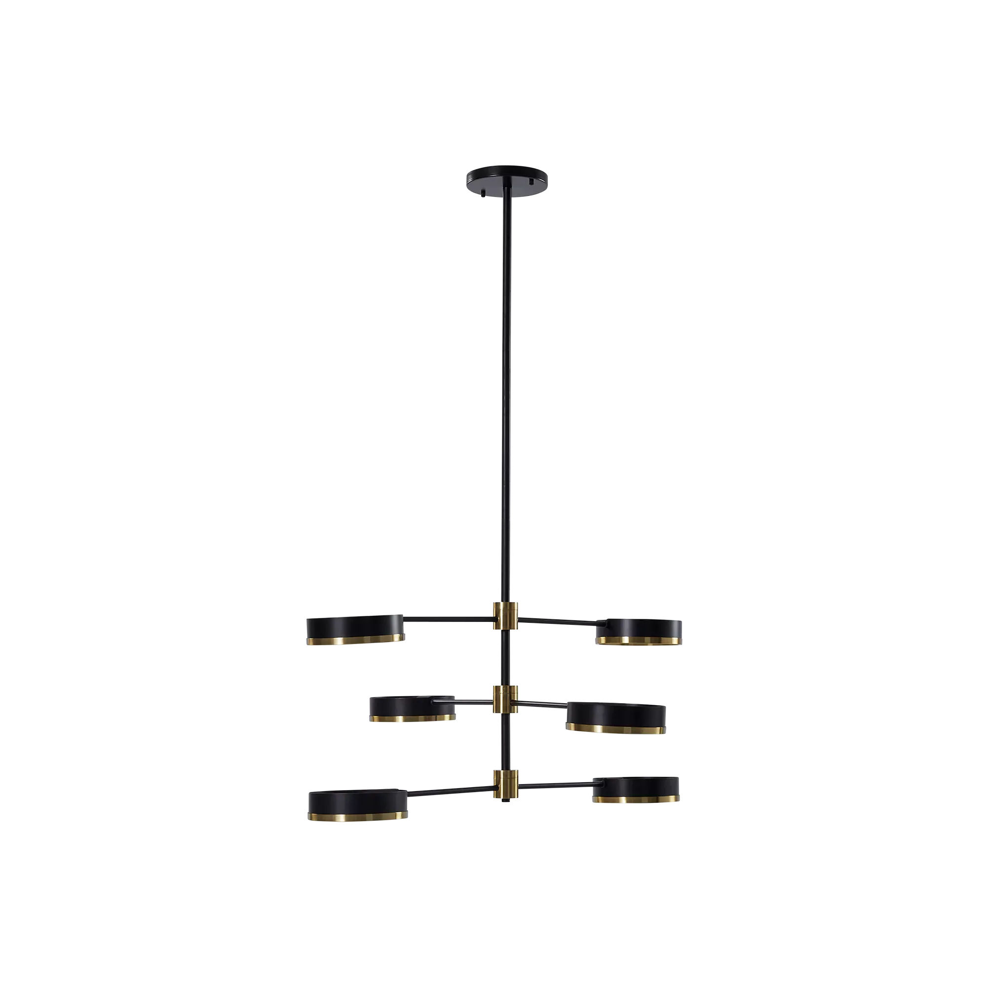 Oralee - Modern Chandelier with 6 Lamp Shades