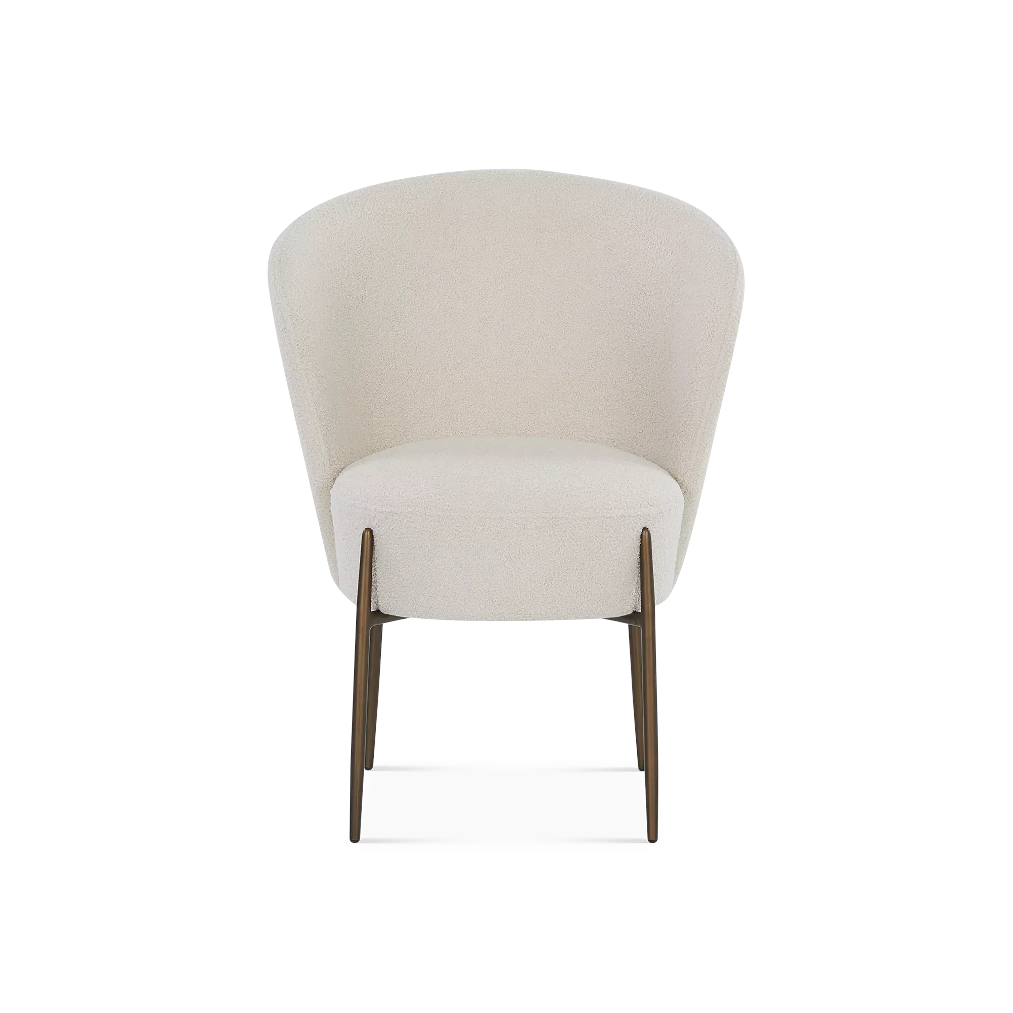 Orbit - Bouclé Fabric Upholstered Dining Chair