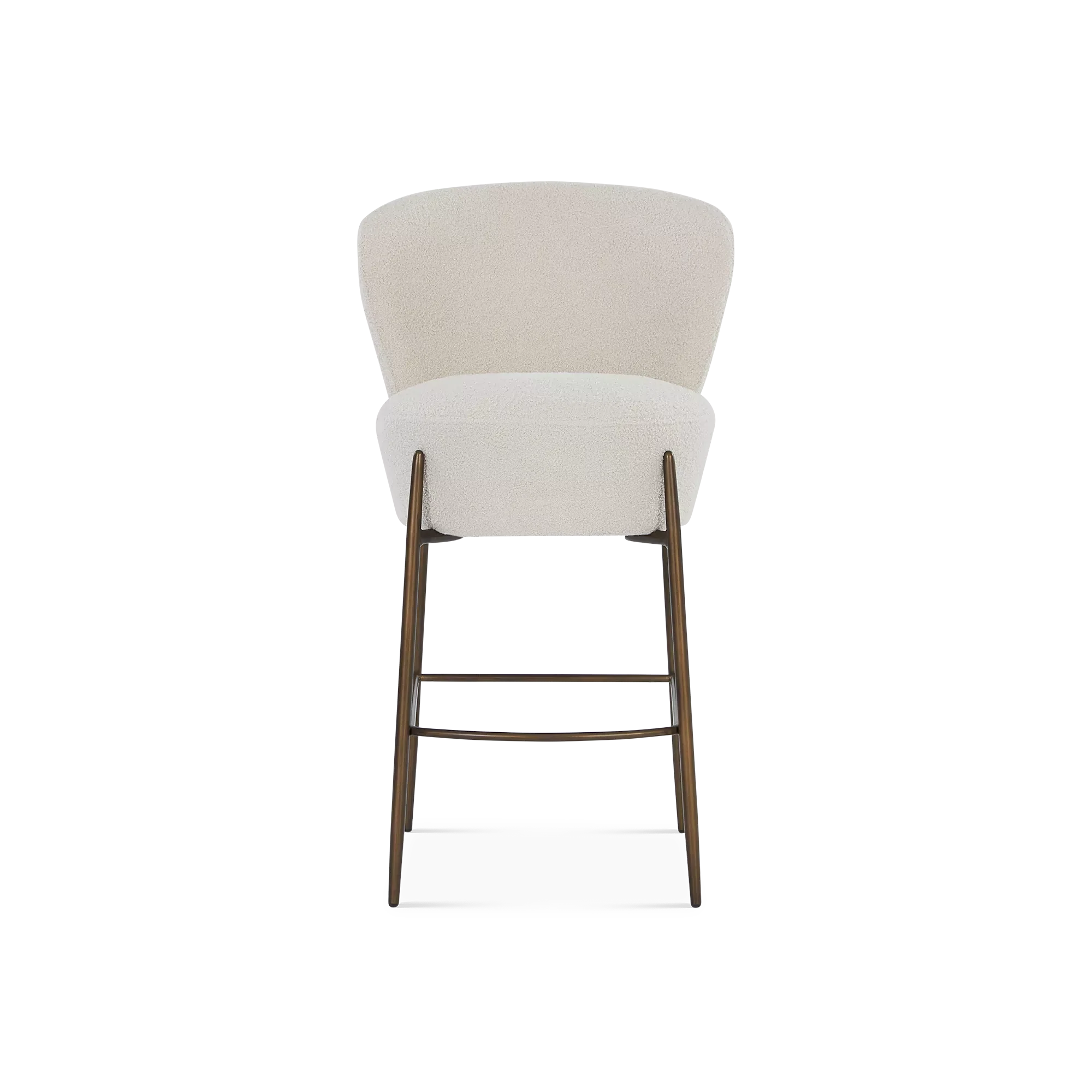 Orbit - Bouclé Fabric Upholstered Stool