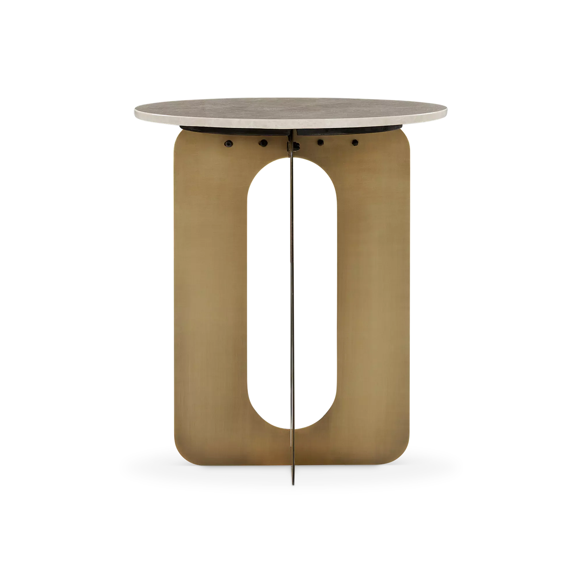 Orlo - Marble and Brass Side Table