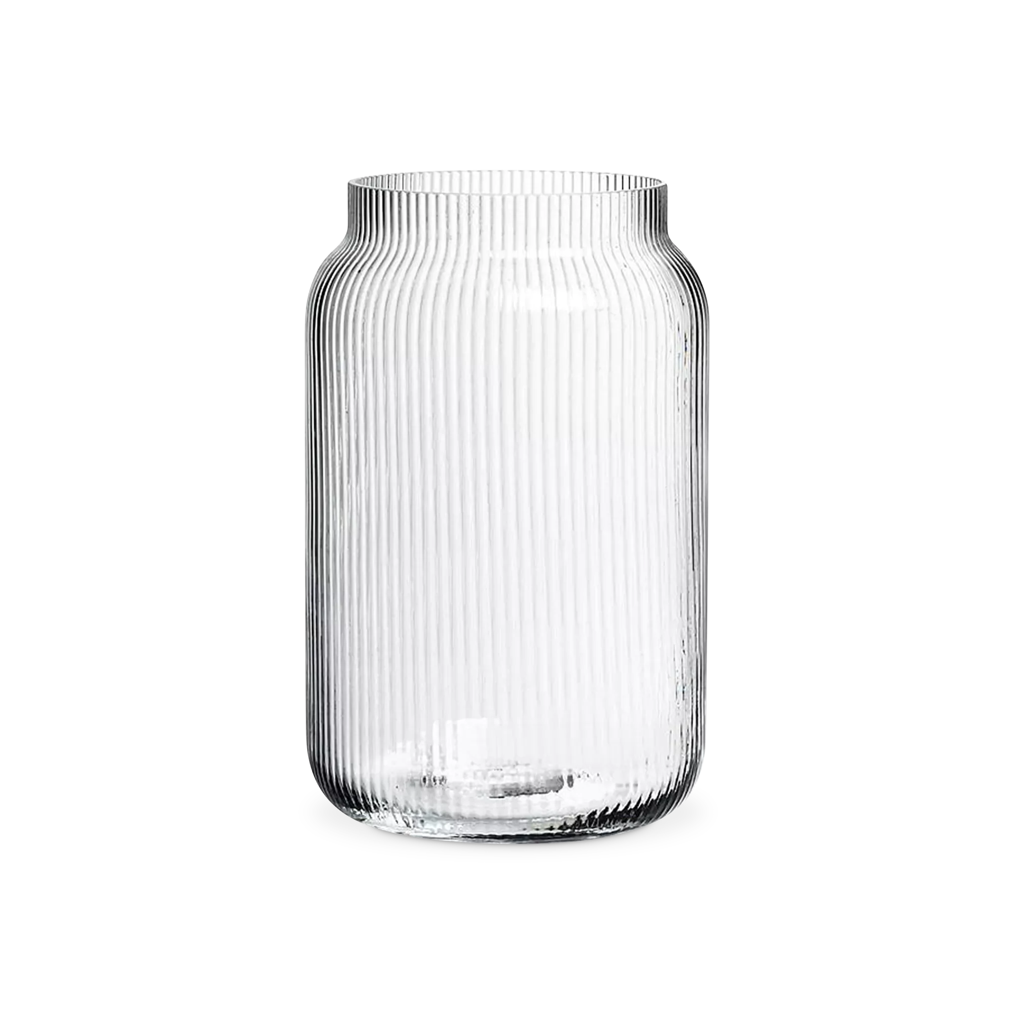 Parallel I - glass vase with textured