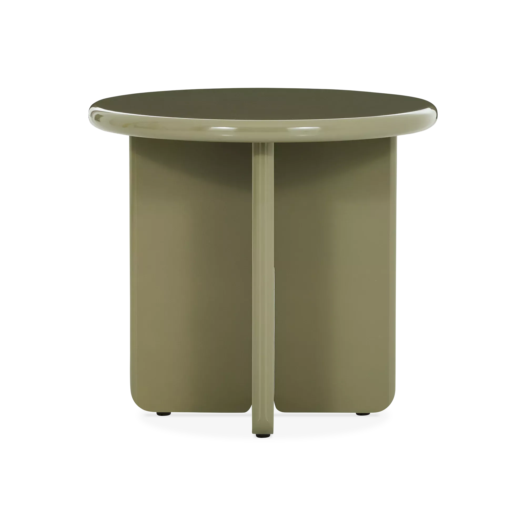 Pera - Modern Side Table in Green or Grey Lacquer - Image 2
