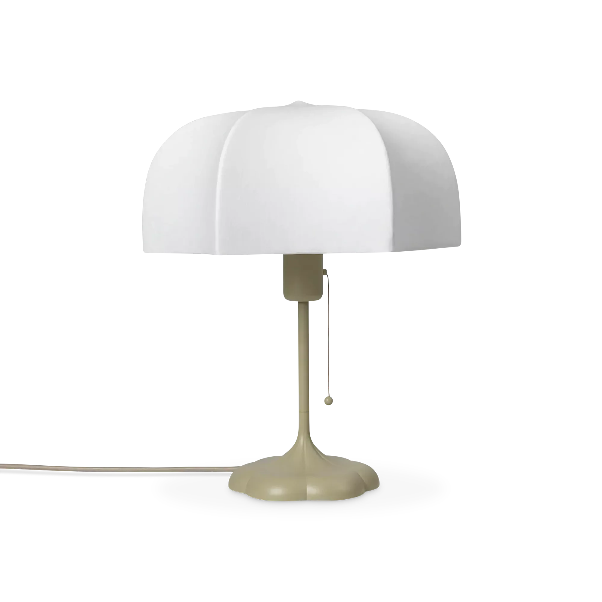 Poem - Baroque table lamp with white lampshade