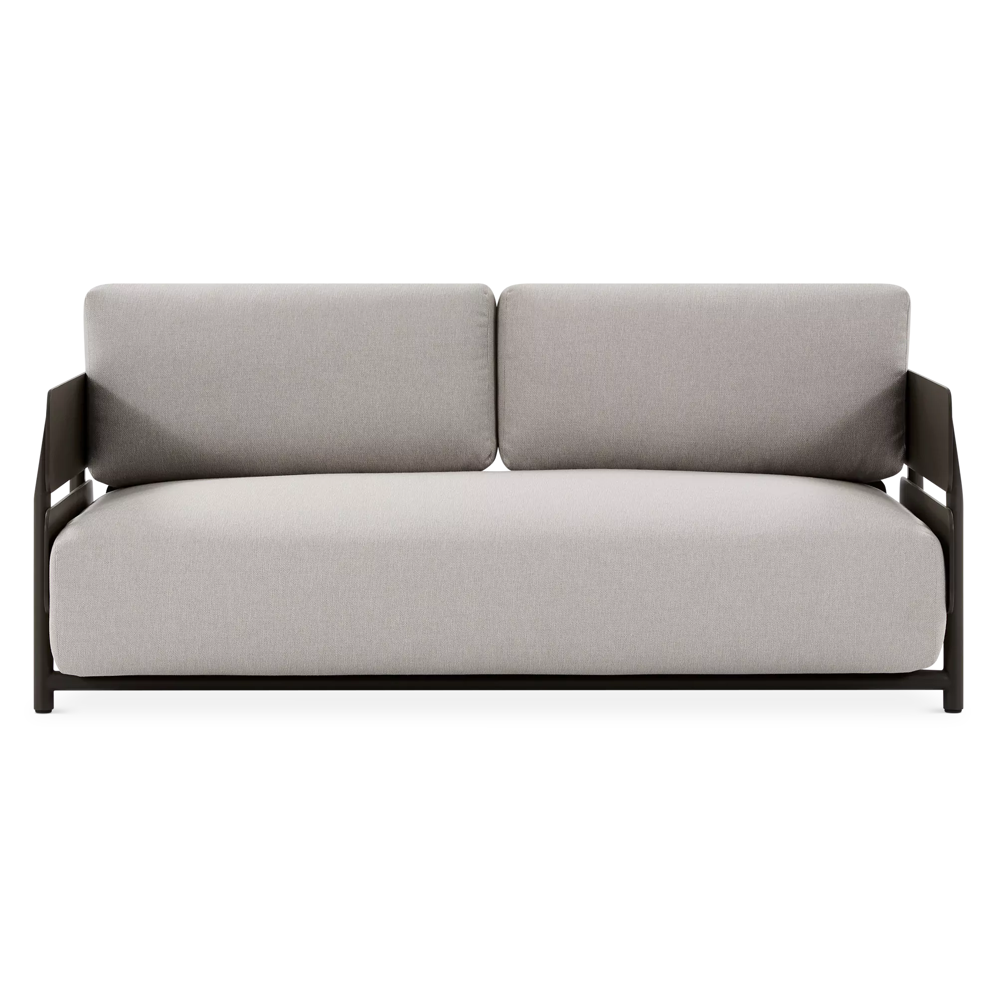 Polo - Outdoor 2-Seater Sofa in Aluminium