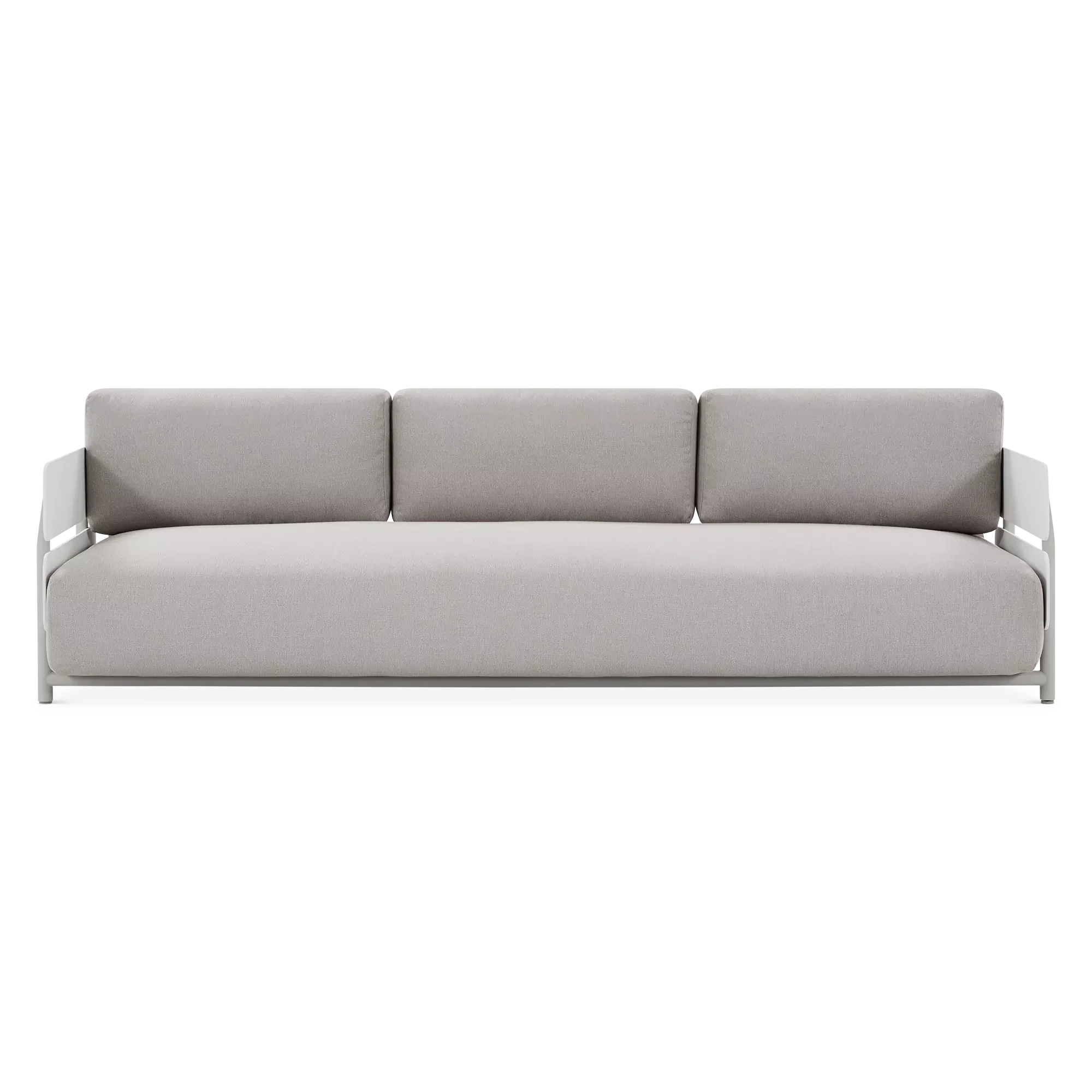 Polo - Outdoor 3-Seater Sofa in Aluminium